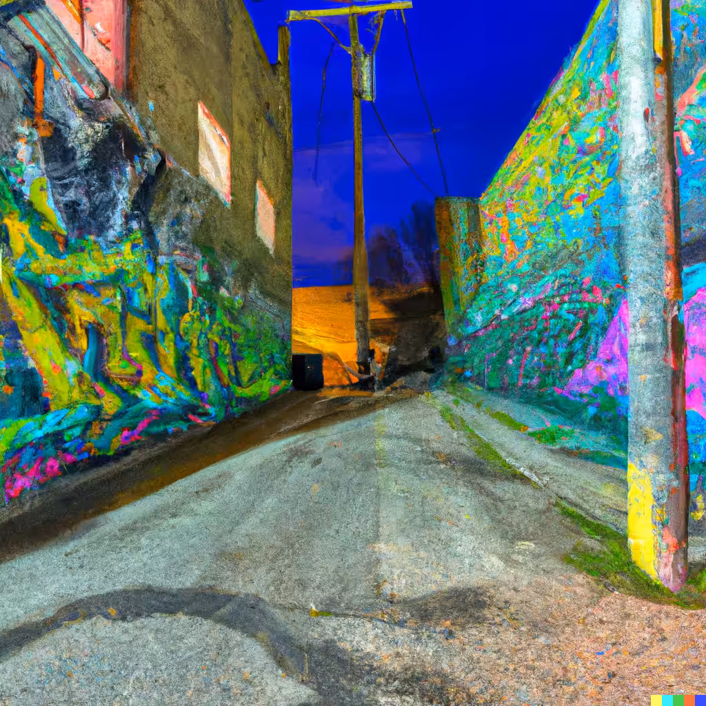 Vibrant Night Alley No. 5