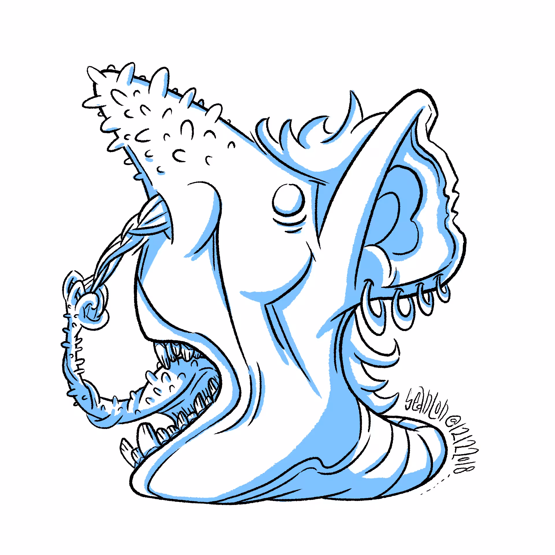 Nose Picker lineart