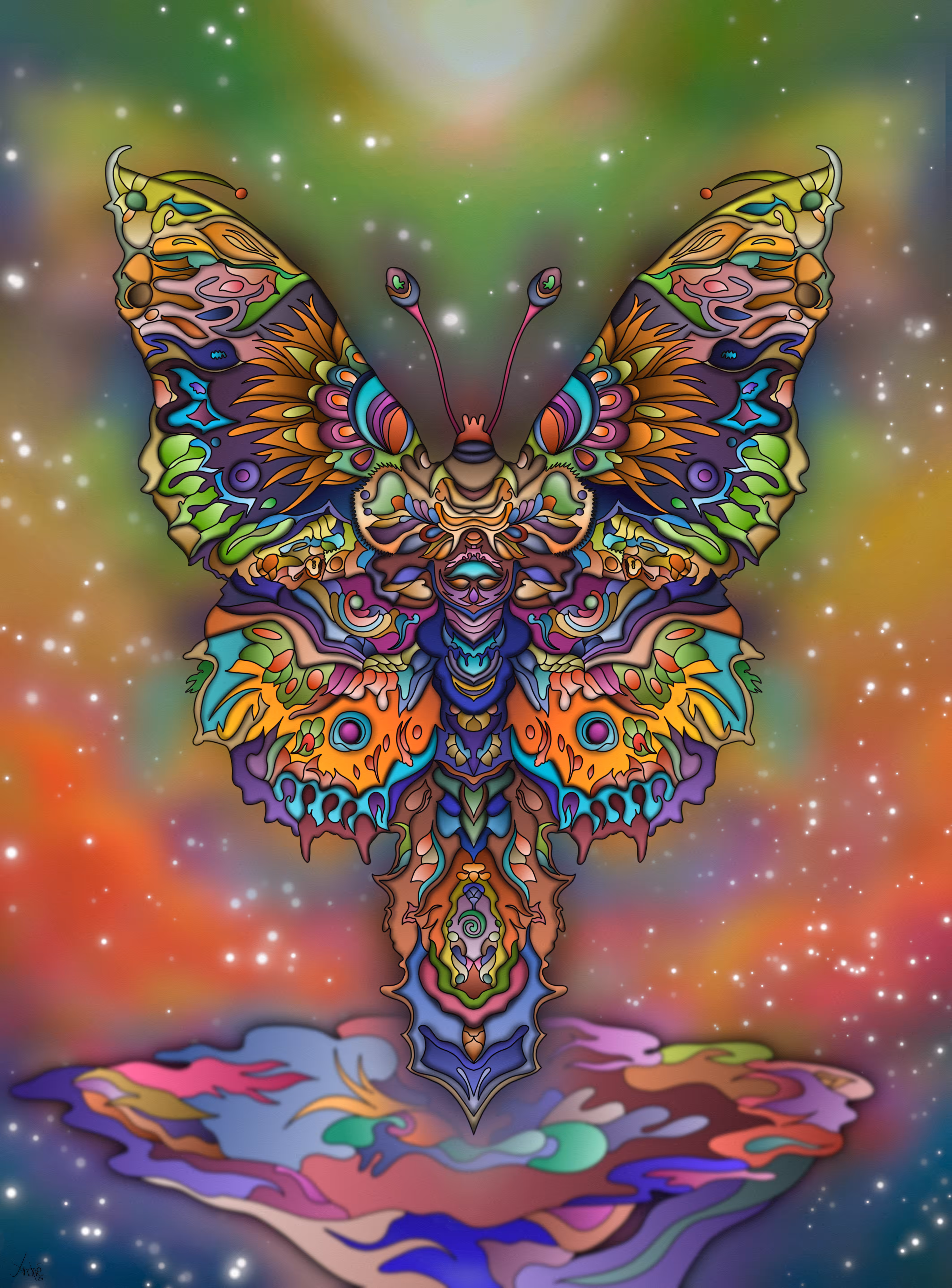Colorful Monarch