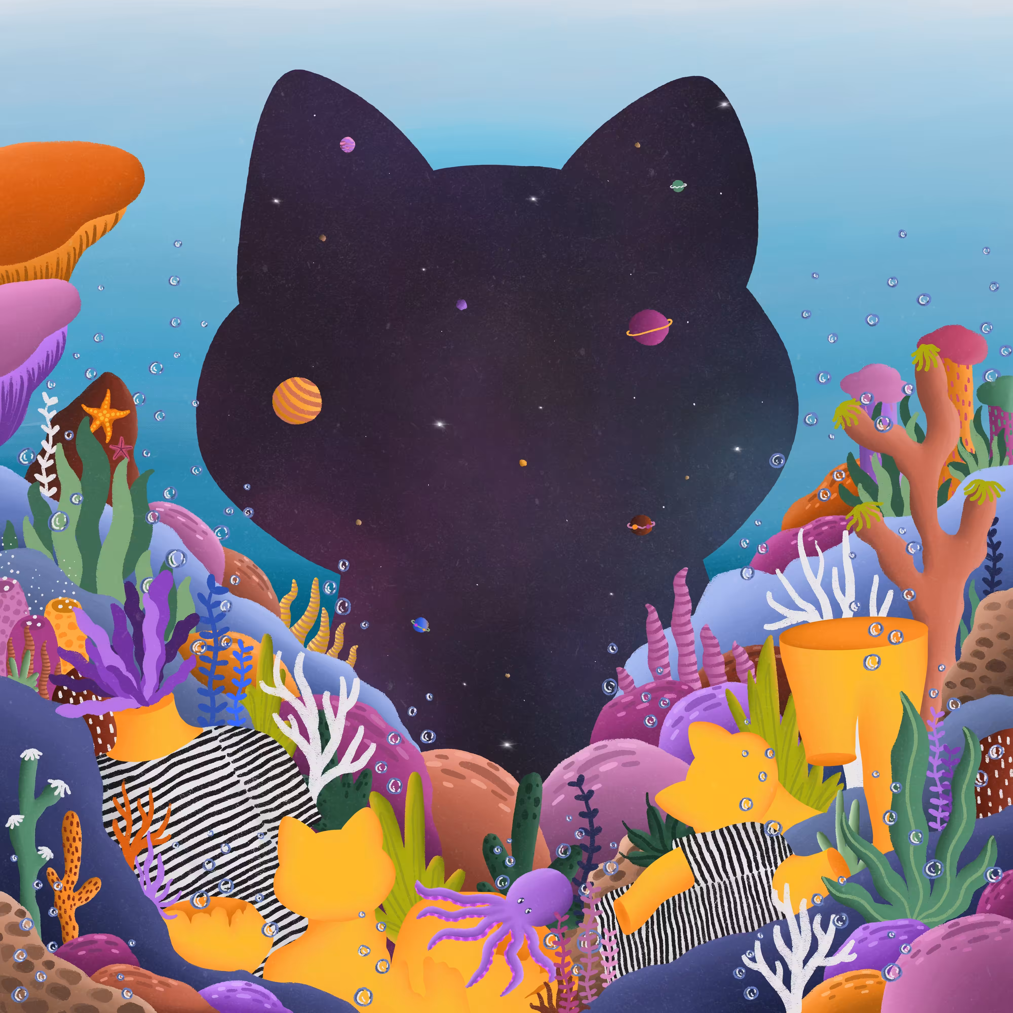 The depth of the seabed