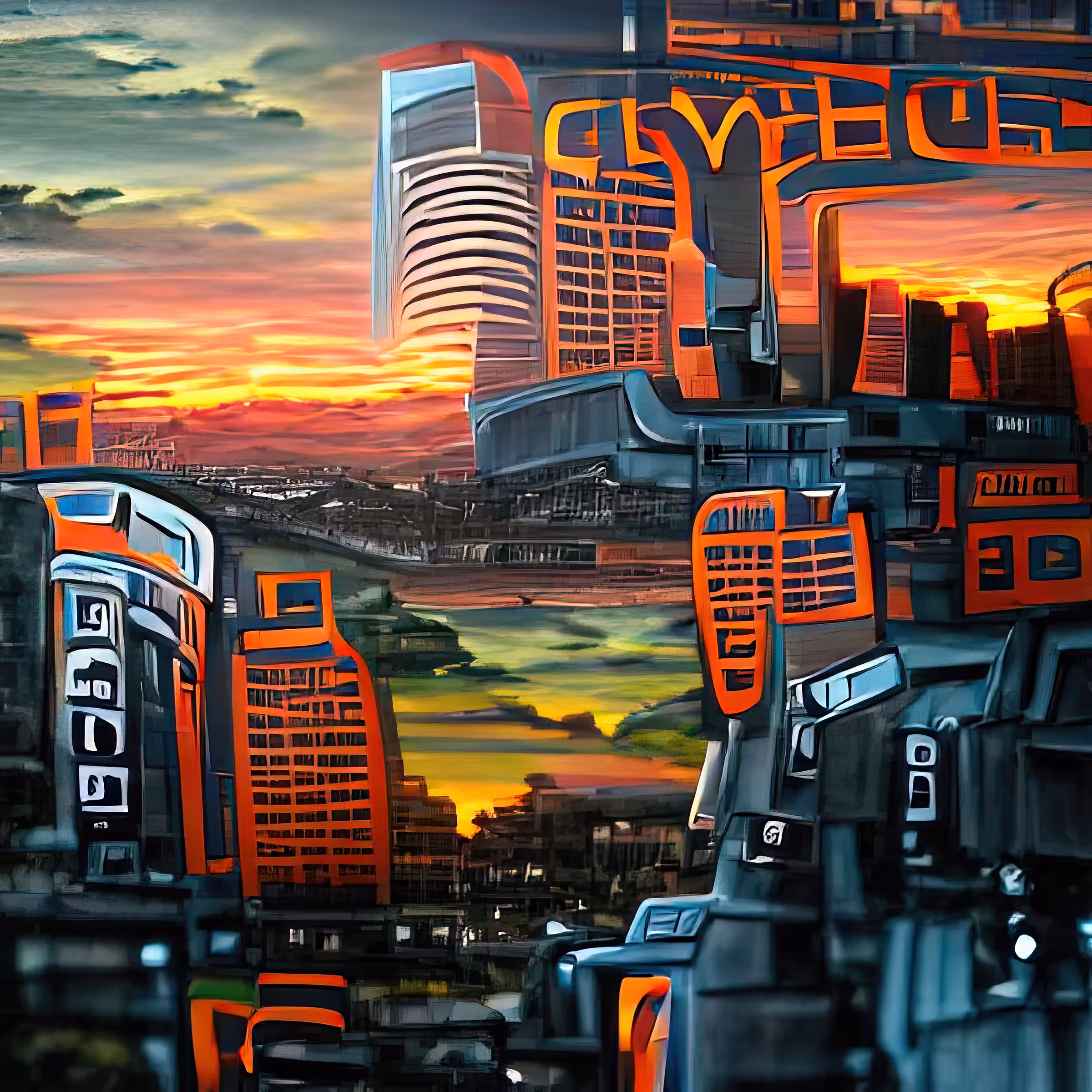 cyber city sunset h64K9w1TQcYU0BleYD8z