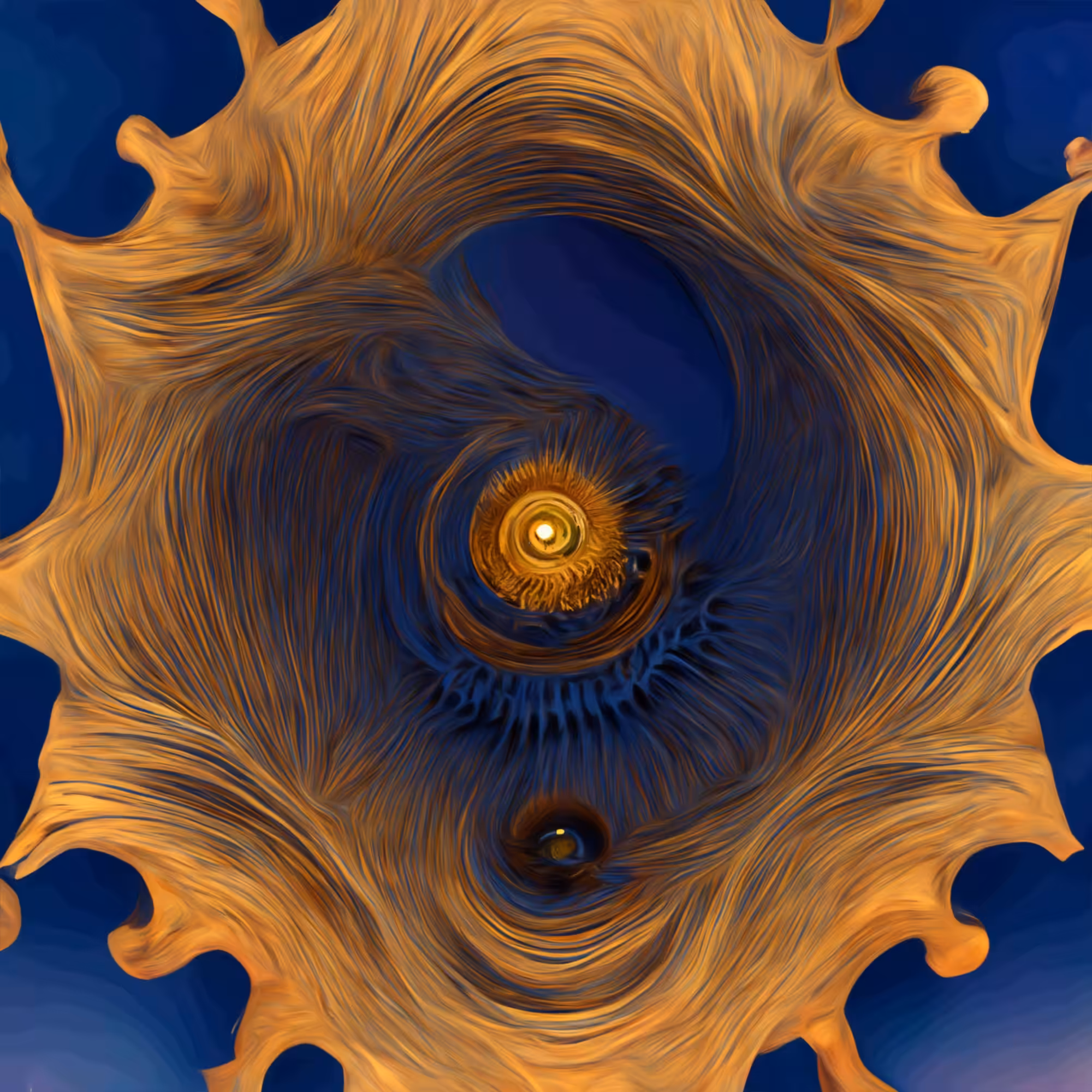 Julia fractal spinning in space #1