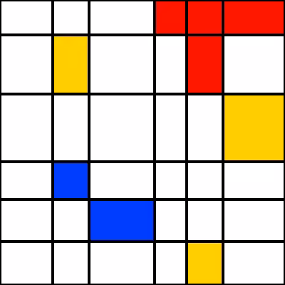 de Stijl Vectorian Grid #4