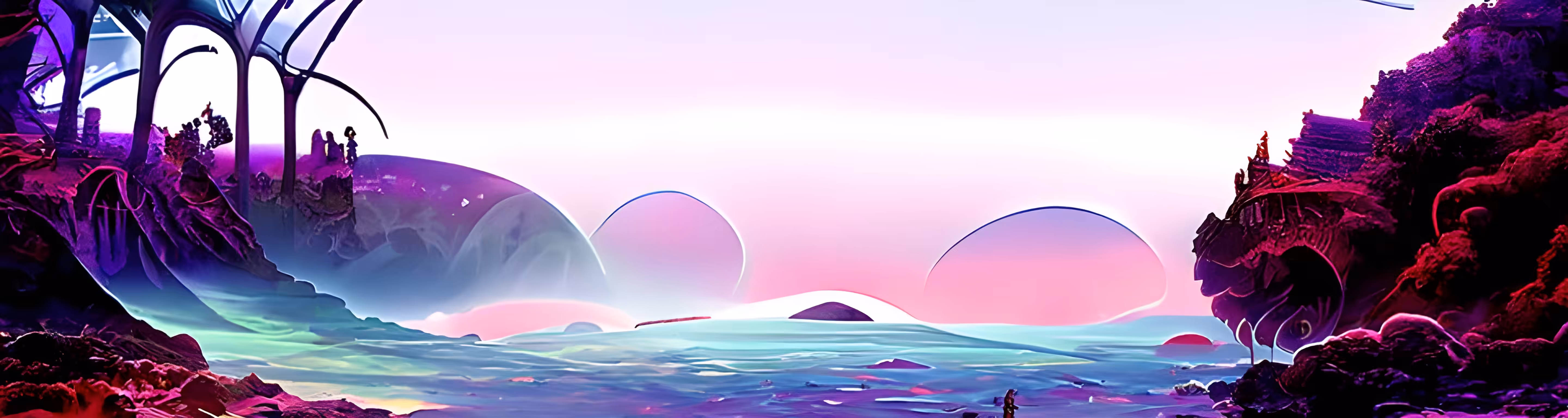 Both shores.