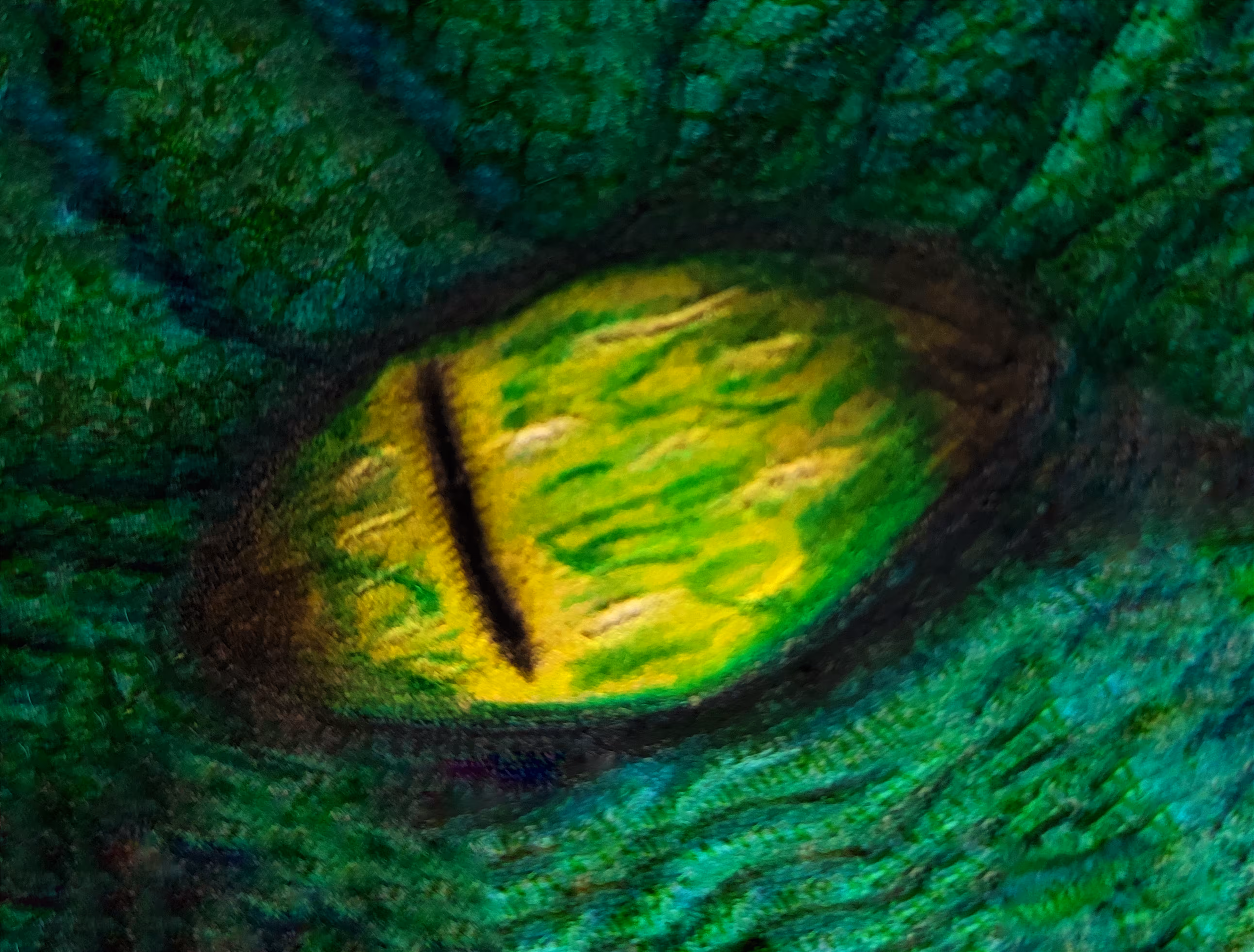 Green dragon eye