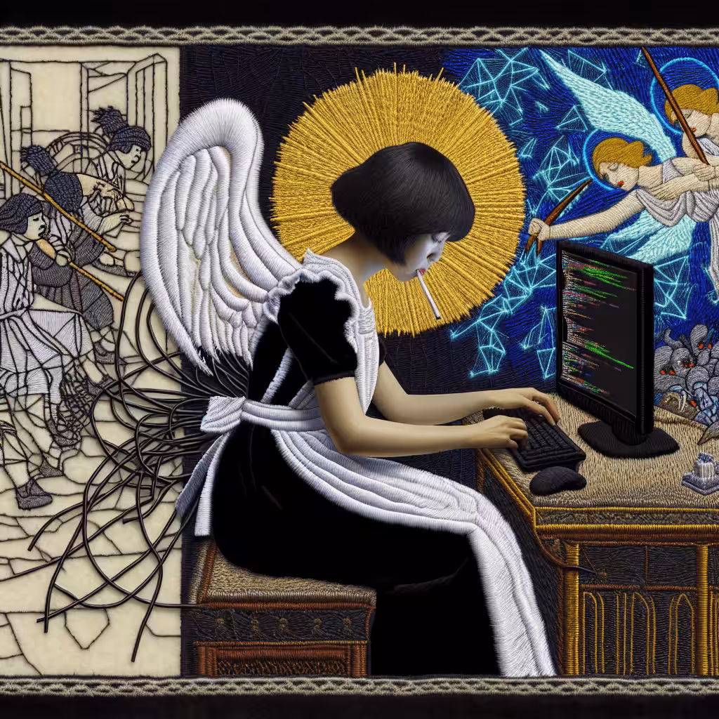 I believed in poems in cybernatic dreams