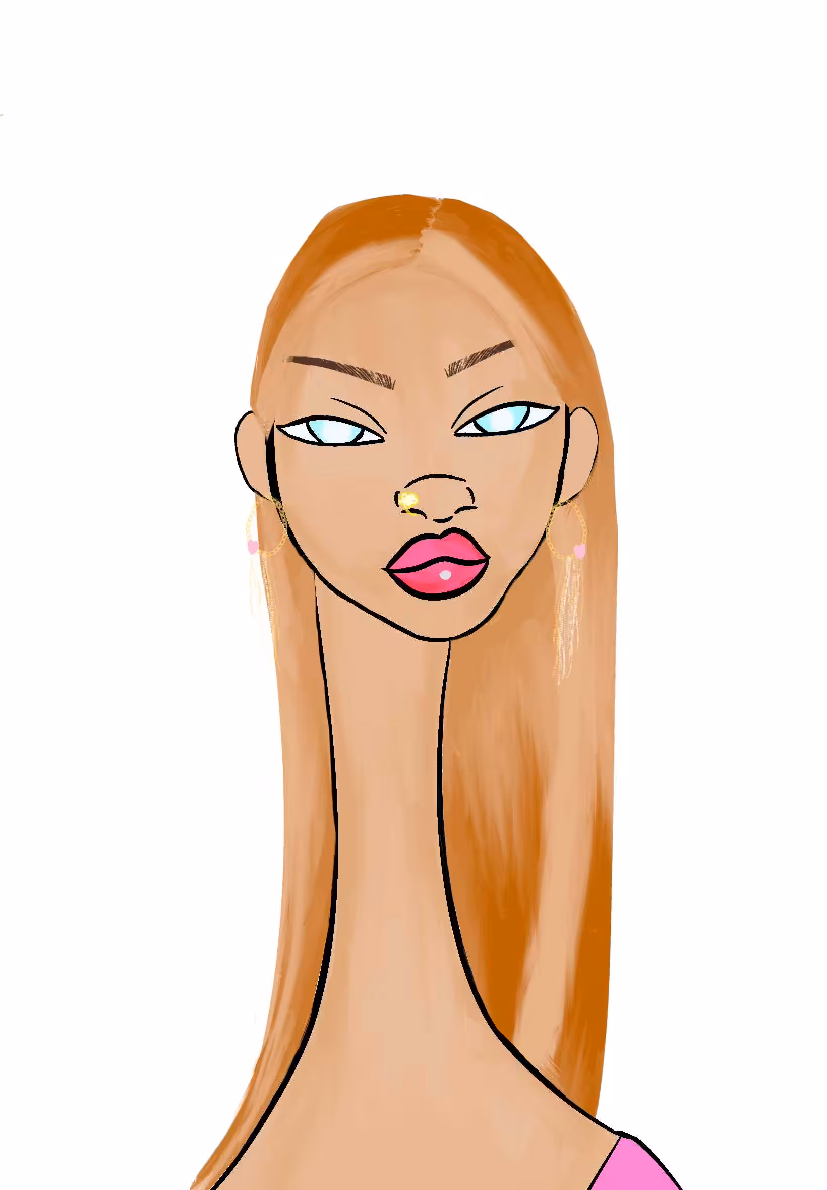 Long Neckie Ladies: Long Neckie Lady #3036