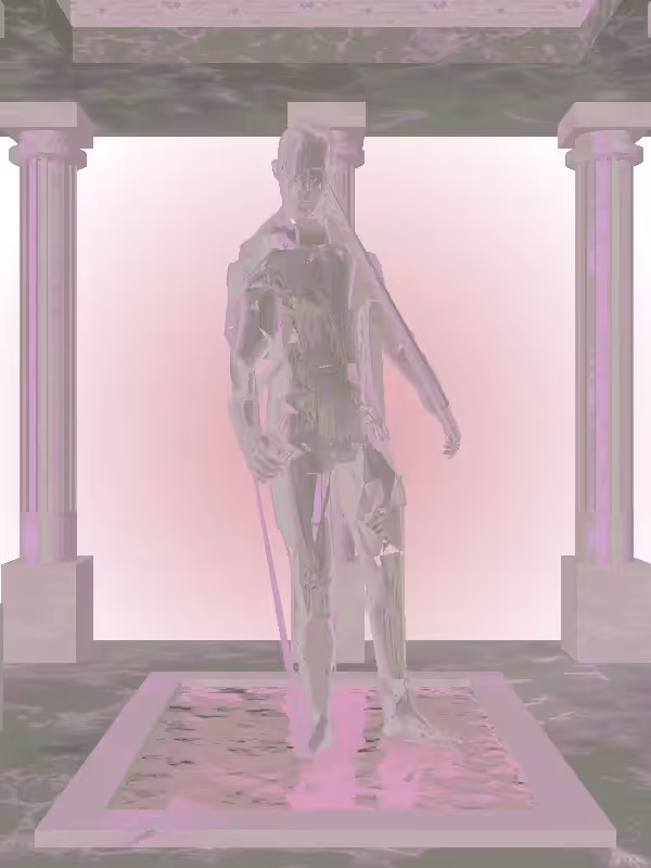 HeavenComputer: The Drunk Glitter Bluish Gold Man #6765