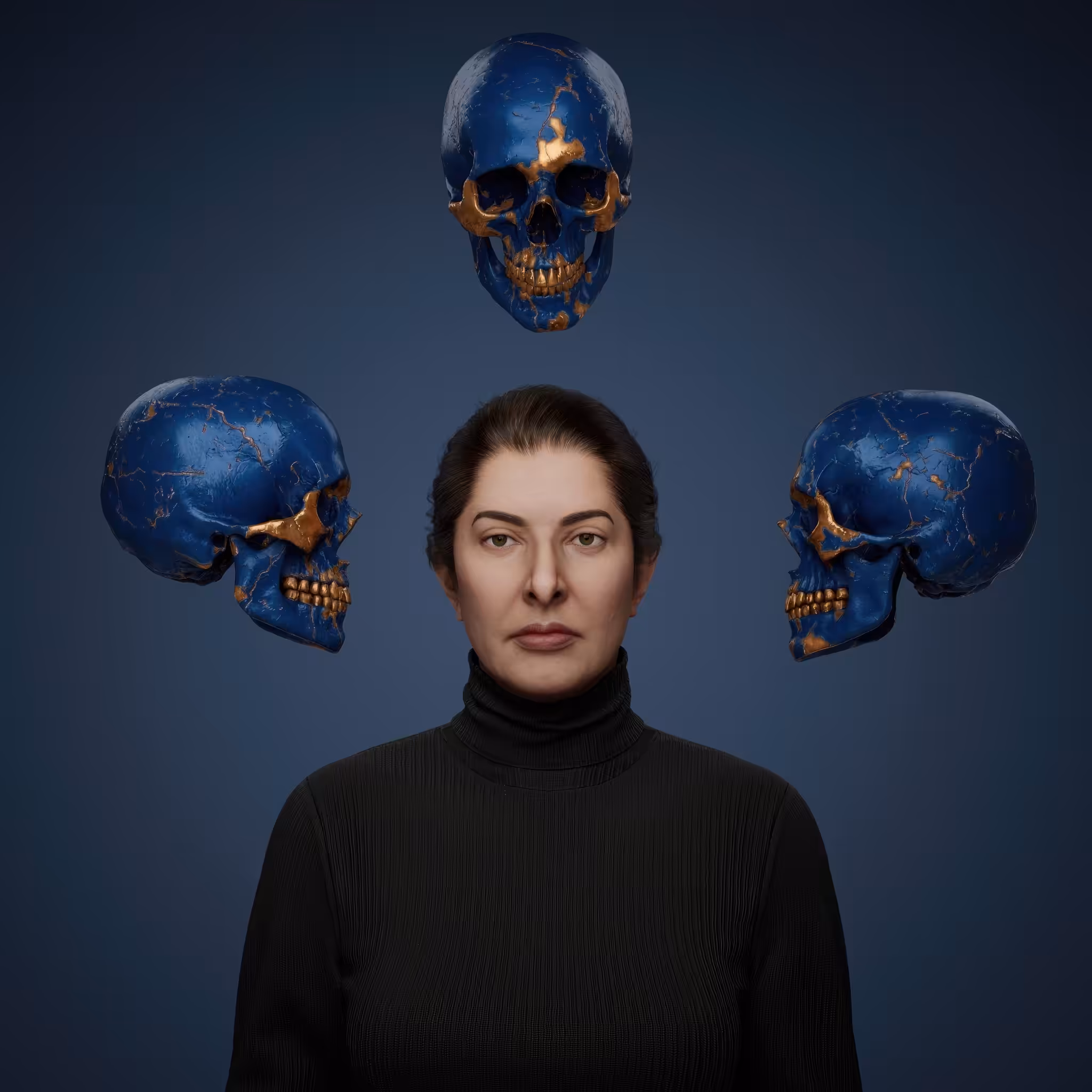 MAE Drop Art: Portrait with Skulls #556