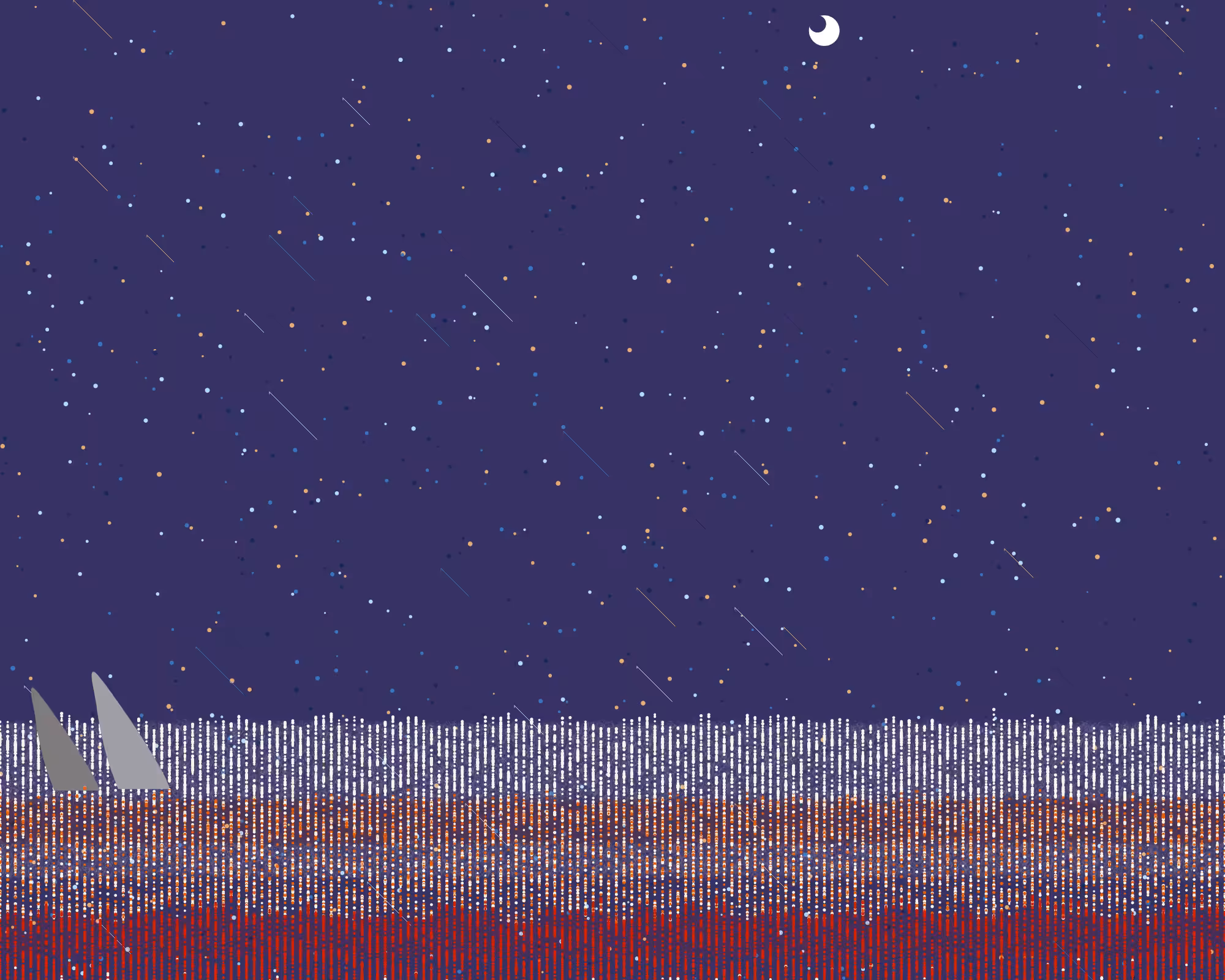 dangerous,ocean,shooting star and night #24