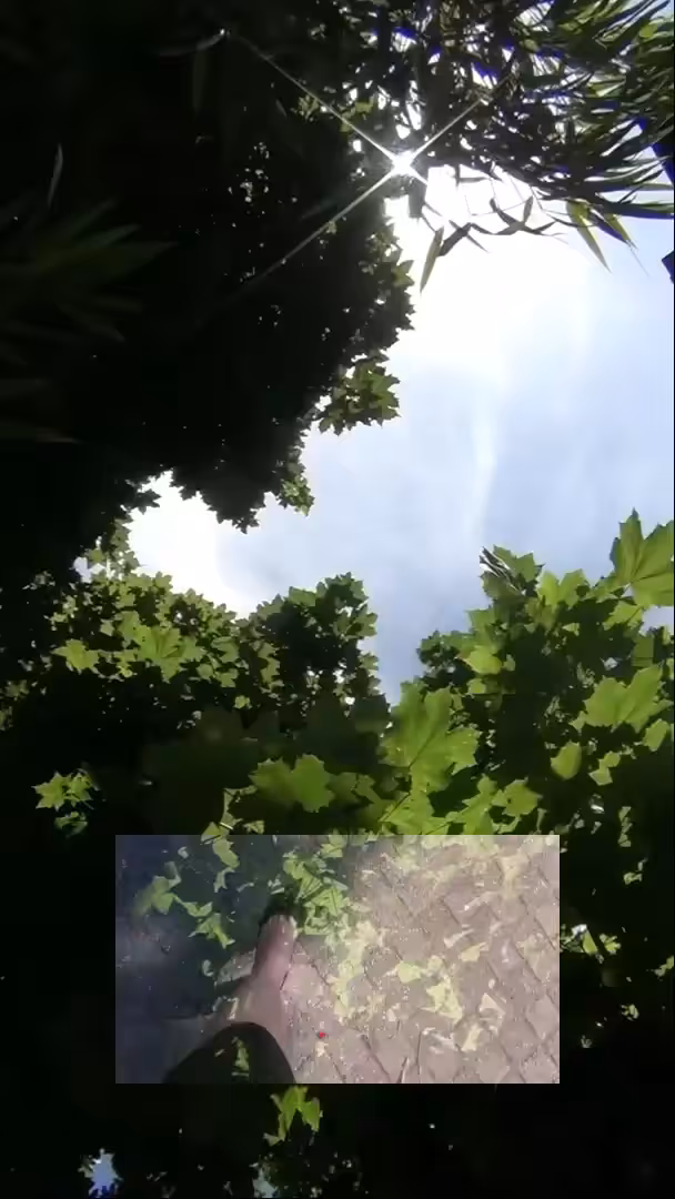 Je marche avec le ciel