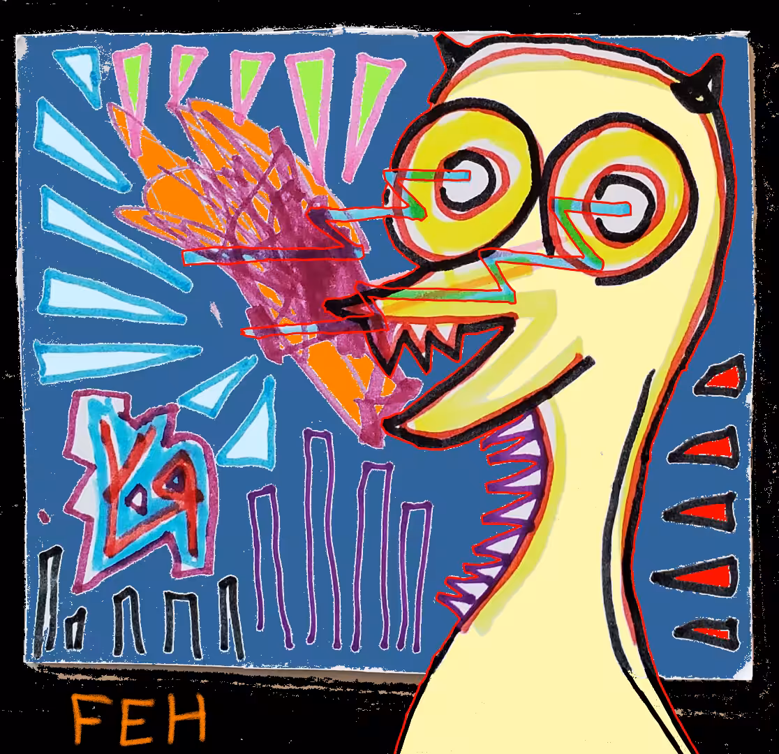 "Lazer Eye Devil Bird" by RFY (HF) & FEH (TT)