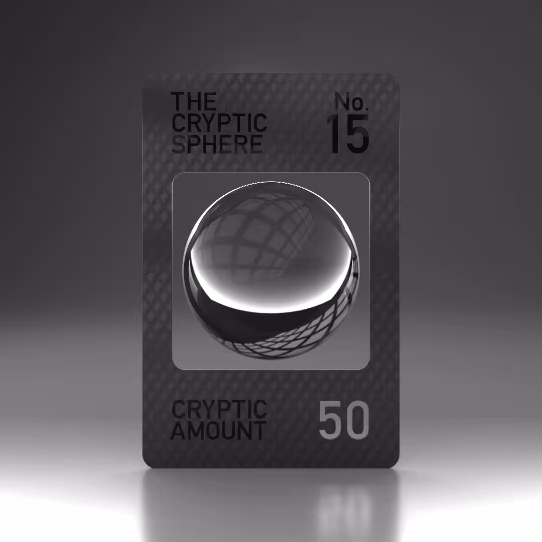 The Cryptic Sphere, Animated Trading Card No. 15