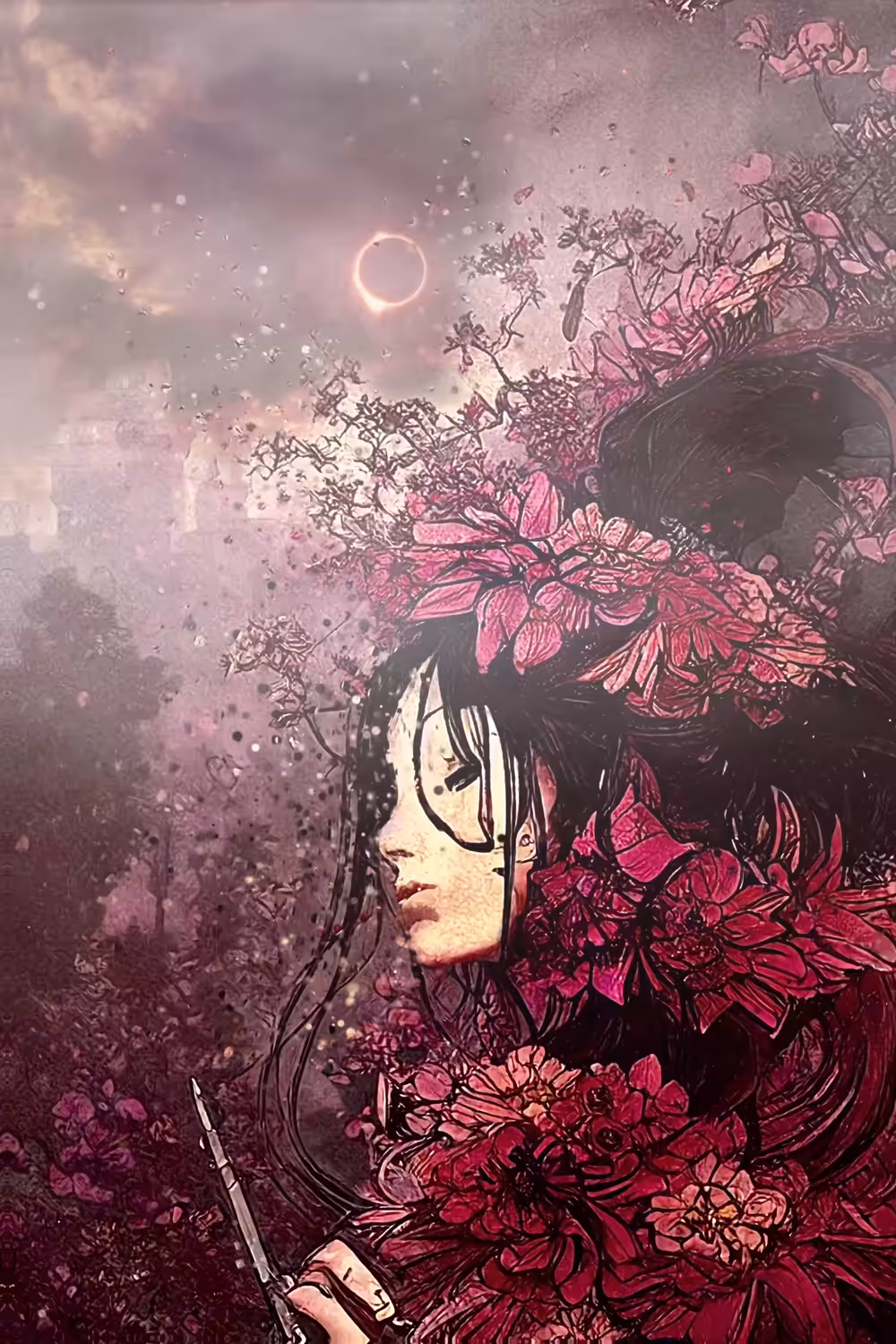 The Flower Demon During Solar Eclipse