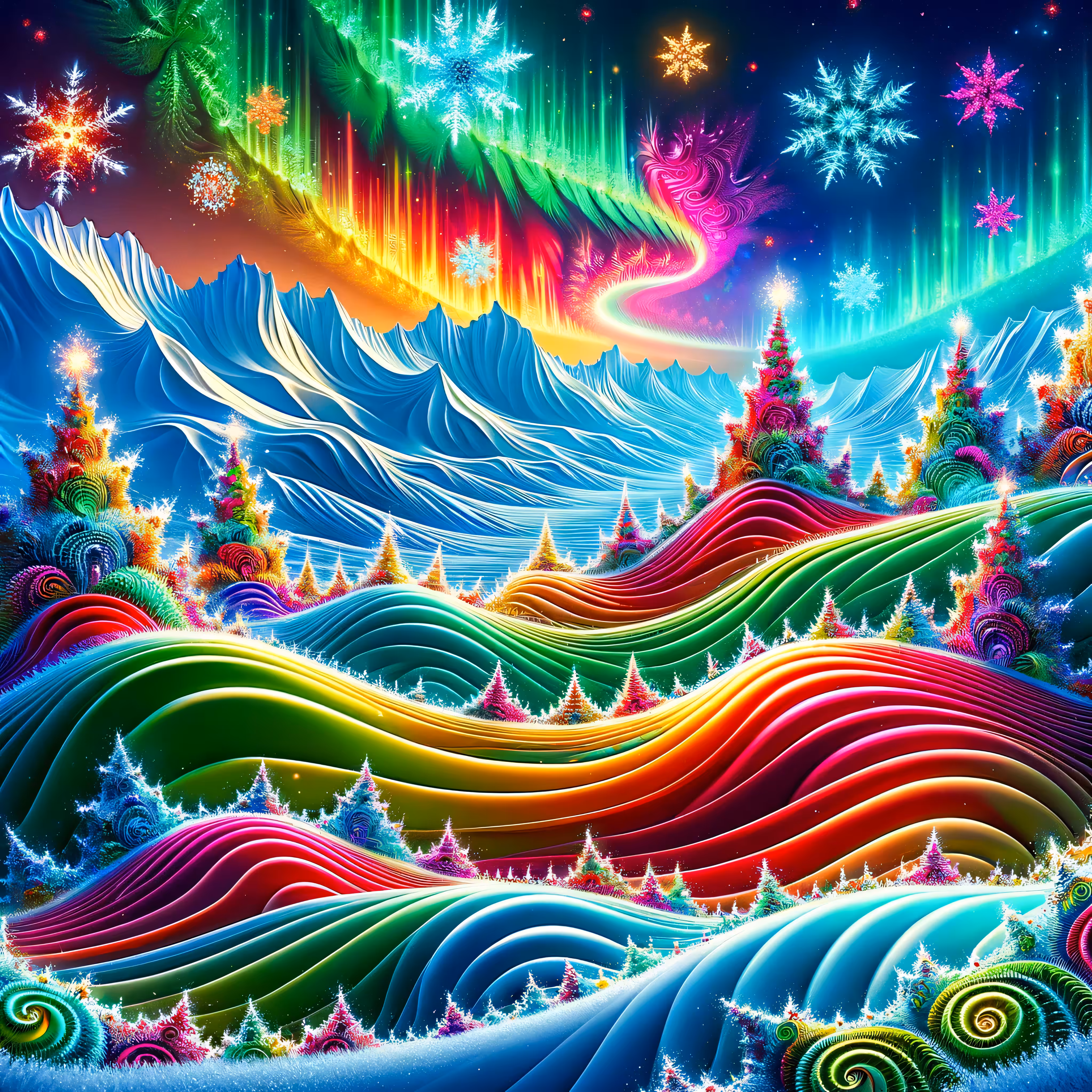 Fractal Explorations: Kaleidoscopic Dreamscape