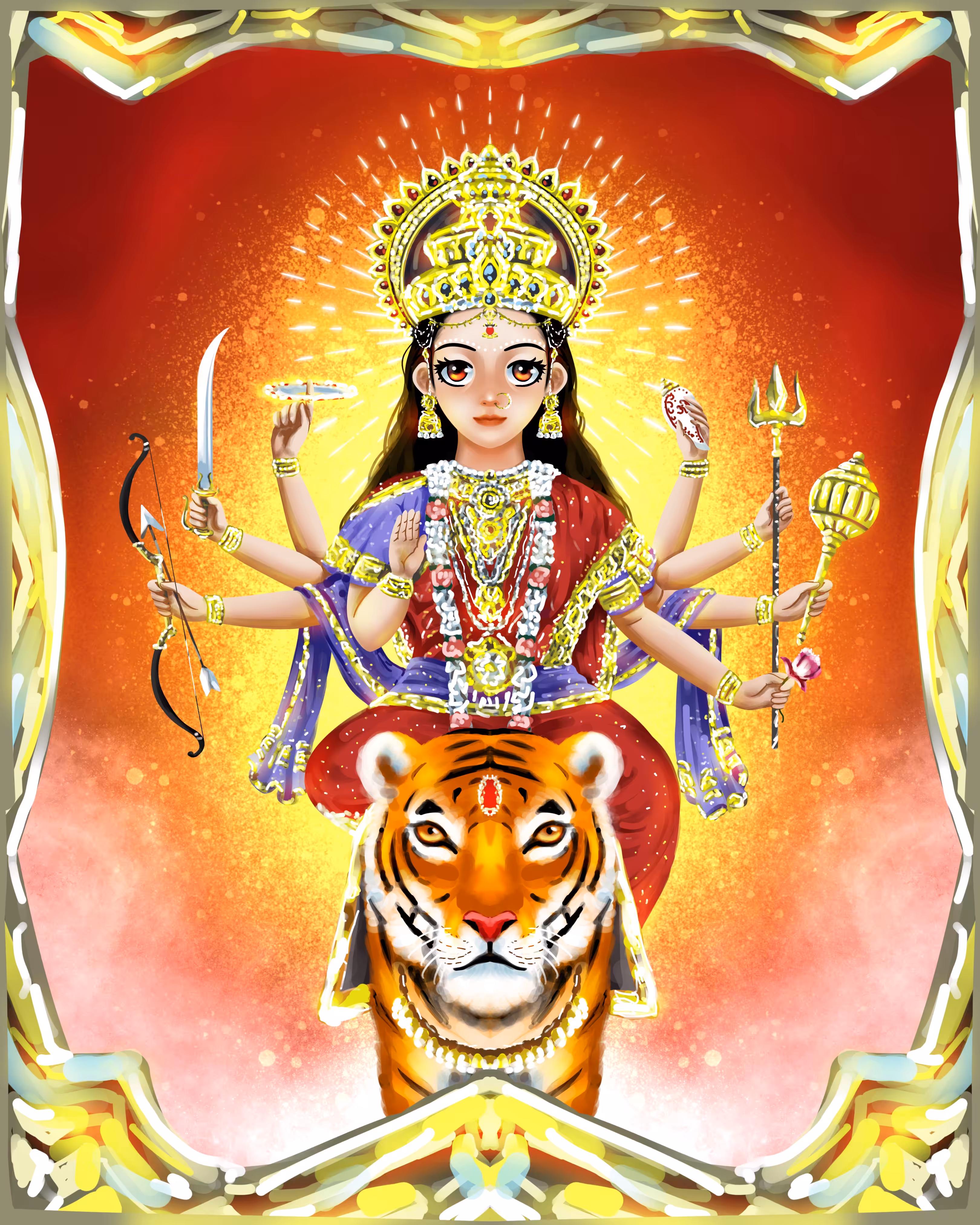 DURGATINASHINI - GODDESS OF PRESERVATION 🔱🦁