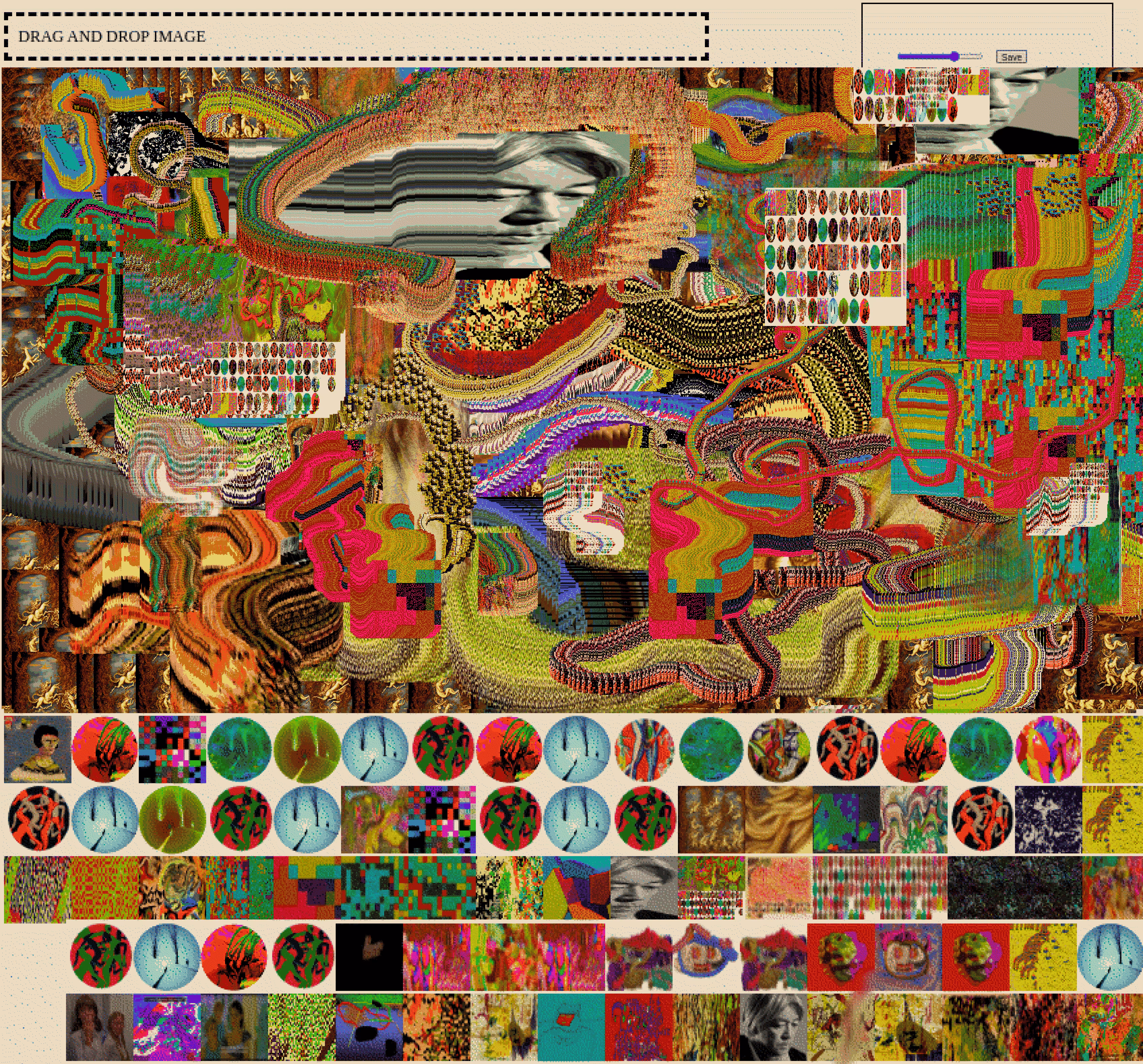 commemorative dithered screenshot for the drag and drop draw tool 
