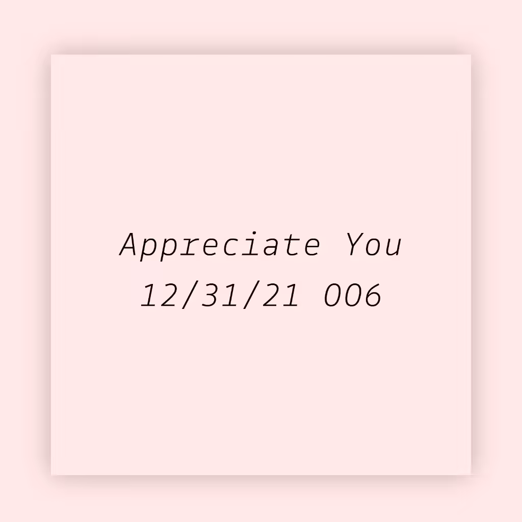 Appreciate You 006