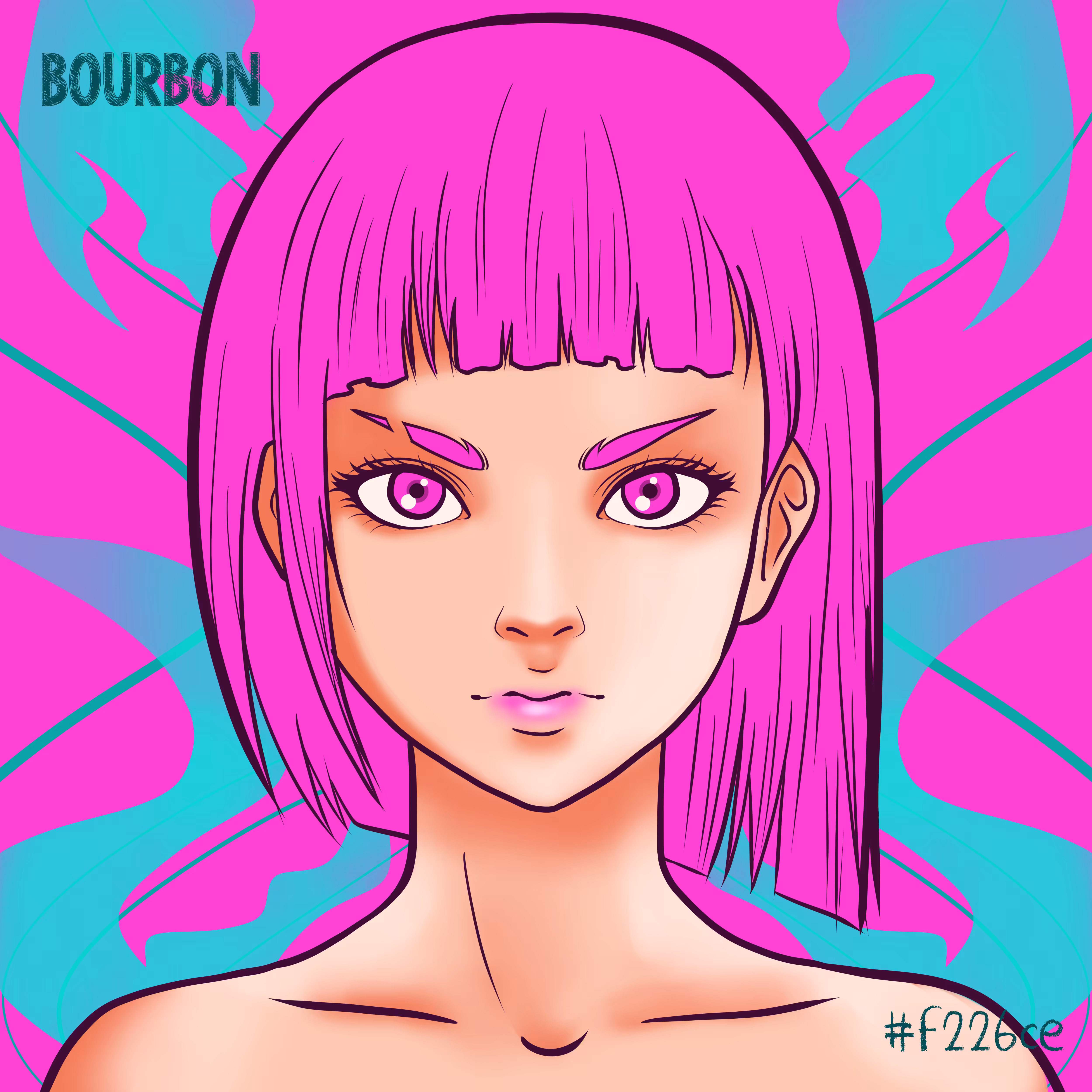 Bourbon #F226CE