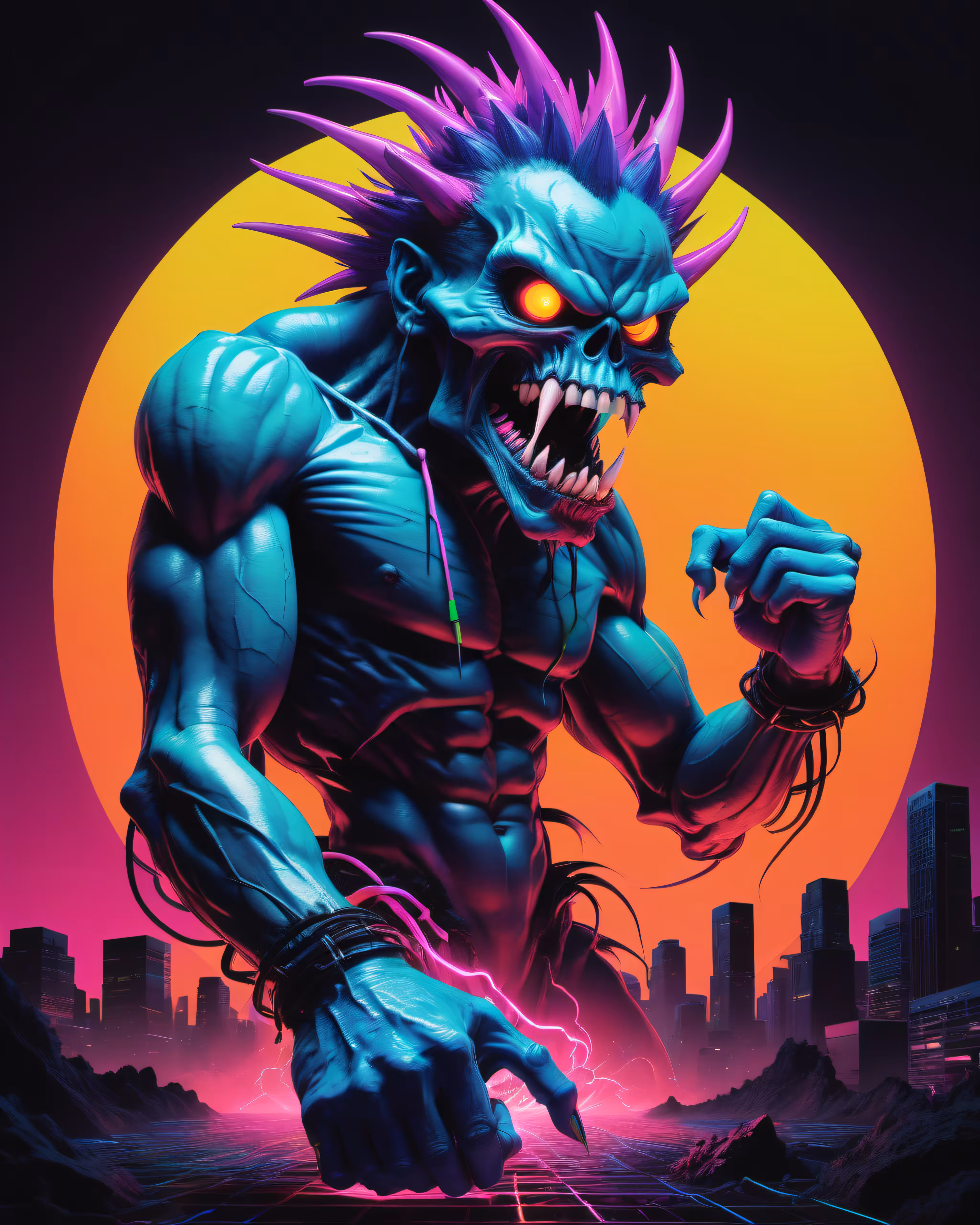 Synthwave Monster #1