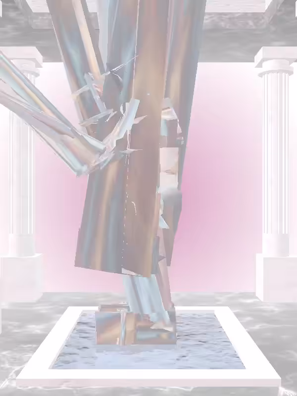 HeavenComputer: The Robotic Holographic Glow Woman #1216