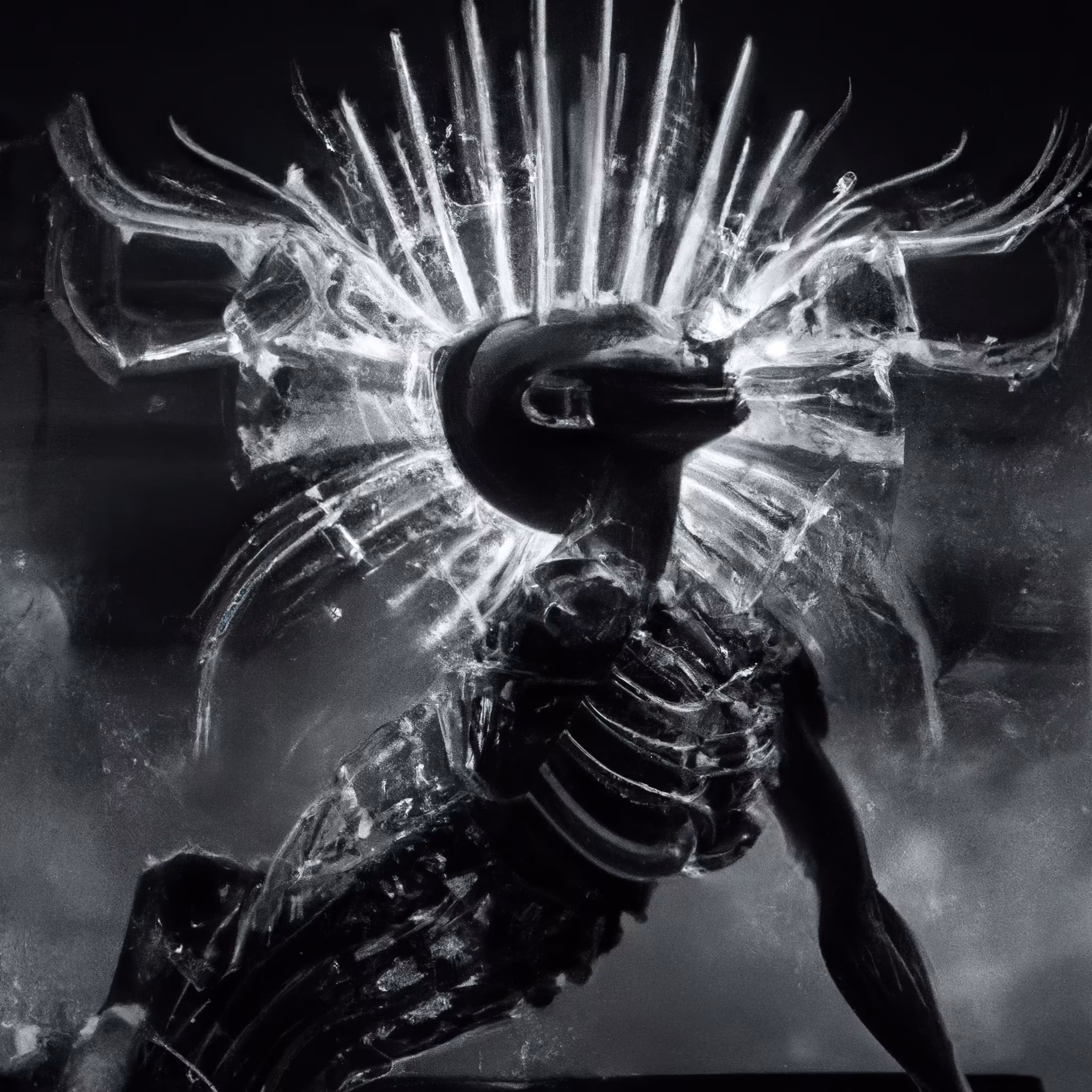 Dark techno goddess