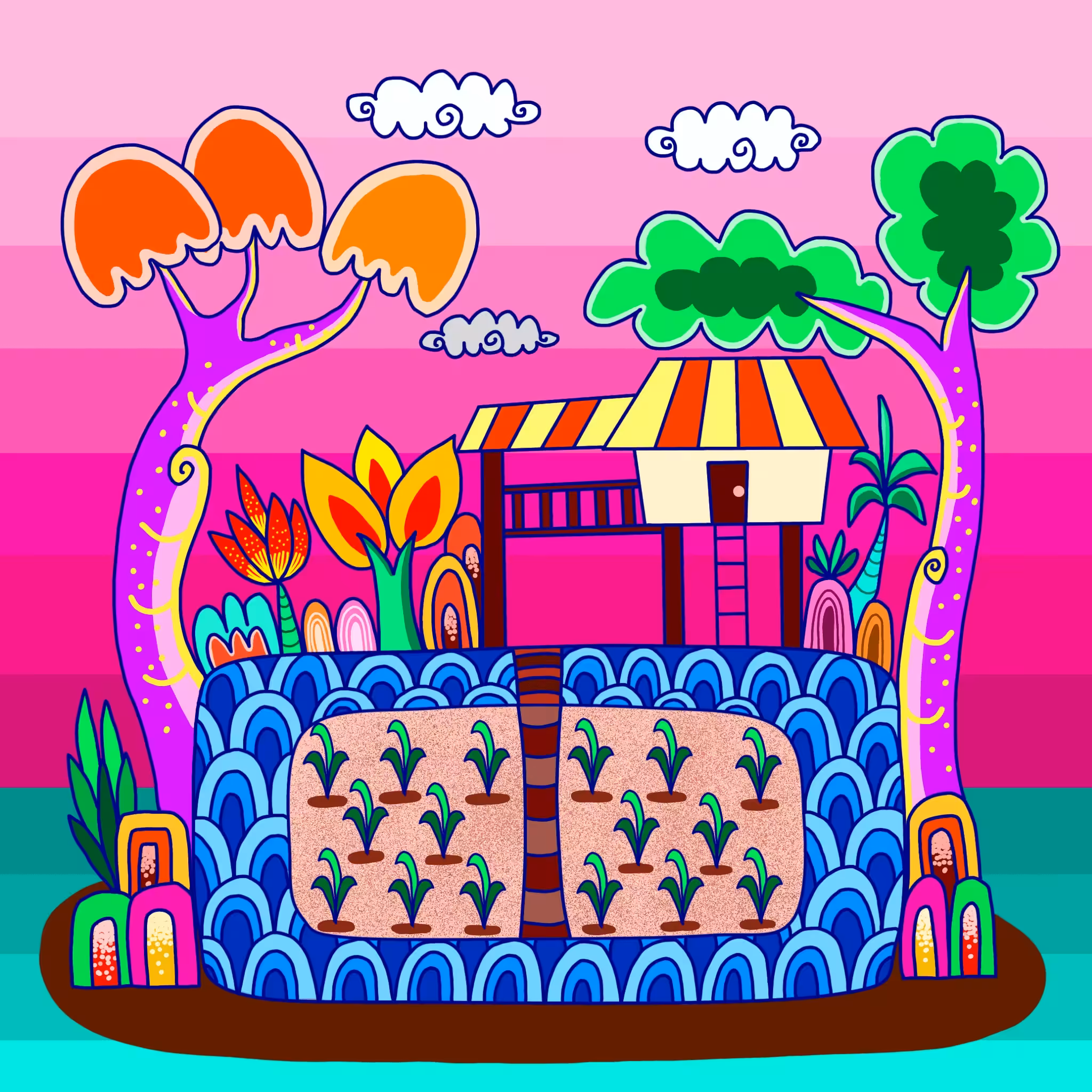 Imaginative lifestyle to lines and colorful.#52