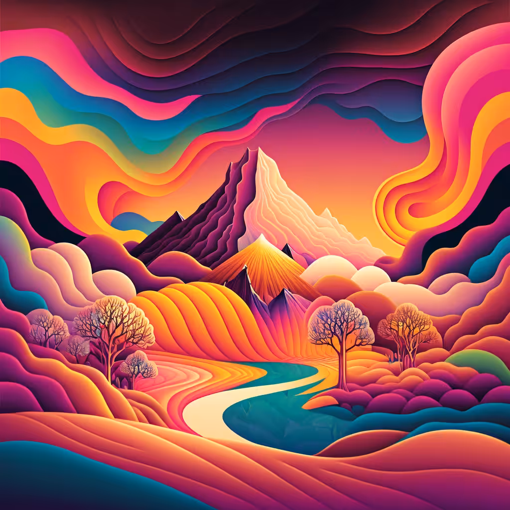 Psychedelic Landscape #58