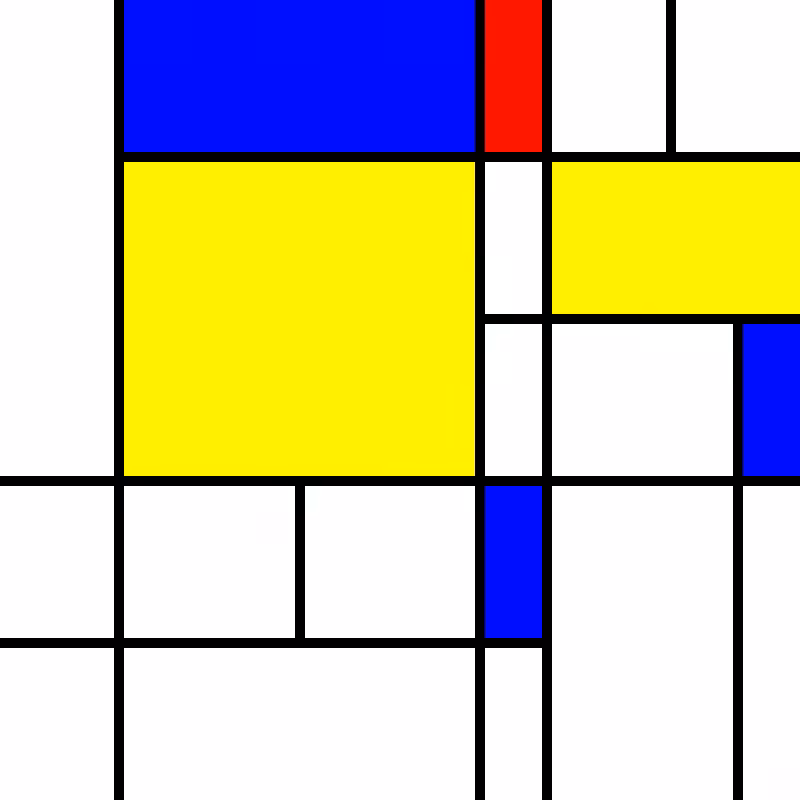 compositioninredblueandyellow.art, (NFT) #97