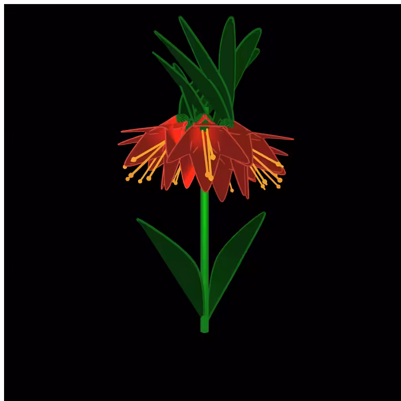 Meta Flower 12 - imperial fritillaries #1