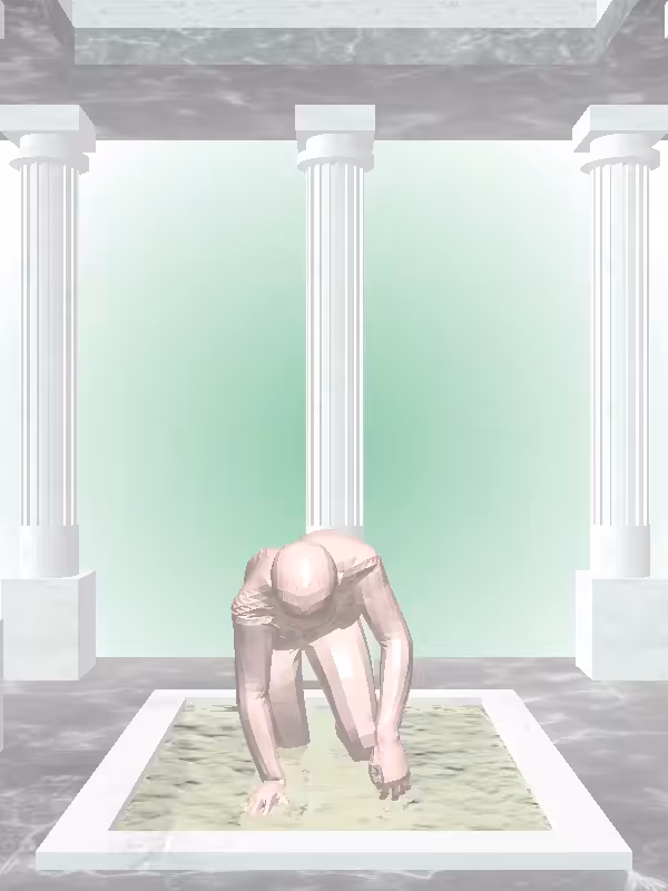 HeavenComputer: The Fragmented Crawling Peach Blossom Woman #359