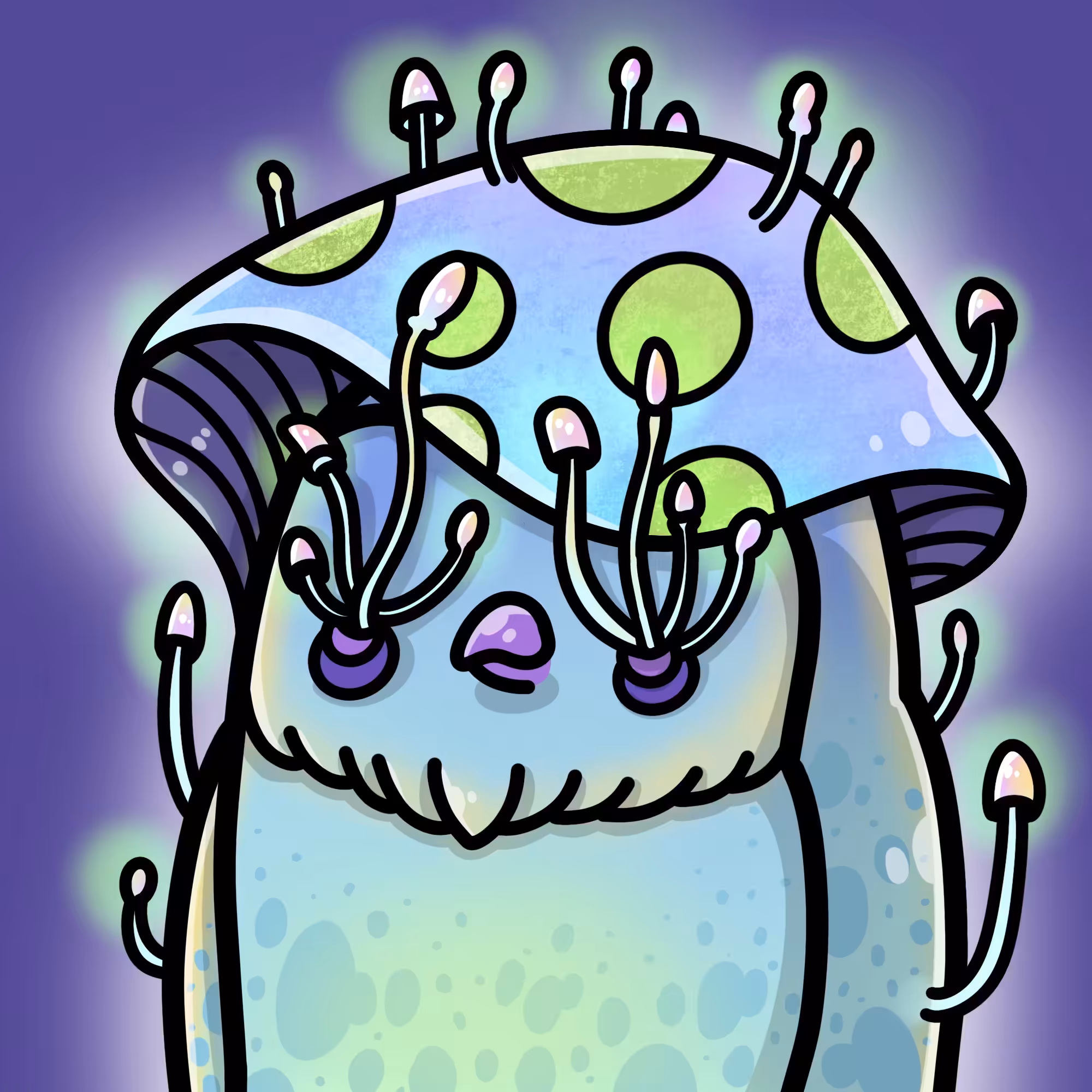 BABIES OWL #0492 NEON FUNGI (RARE)