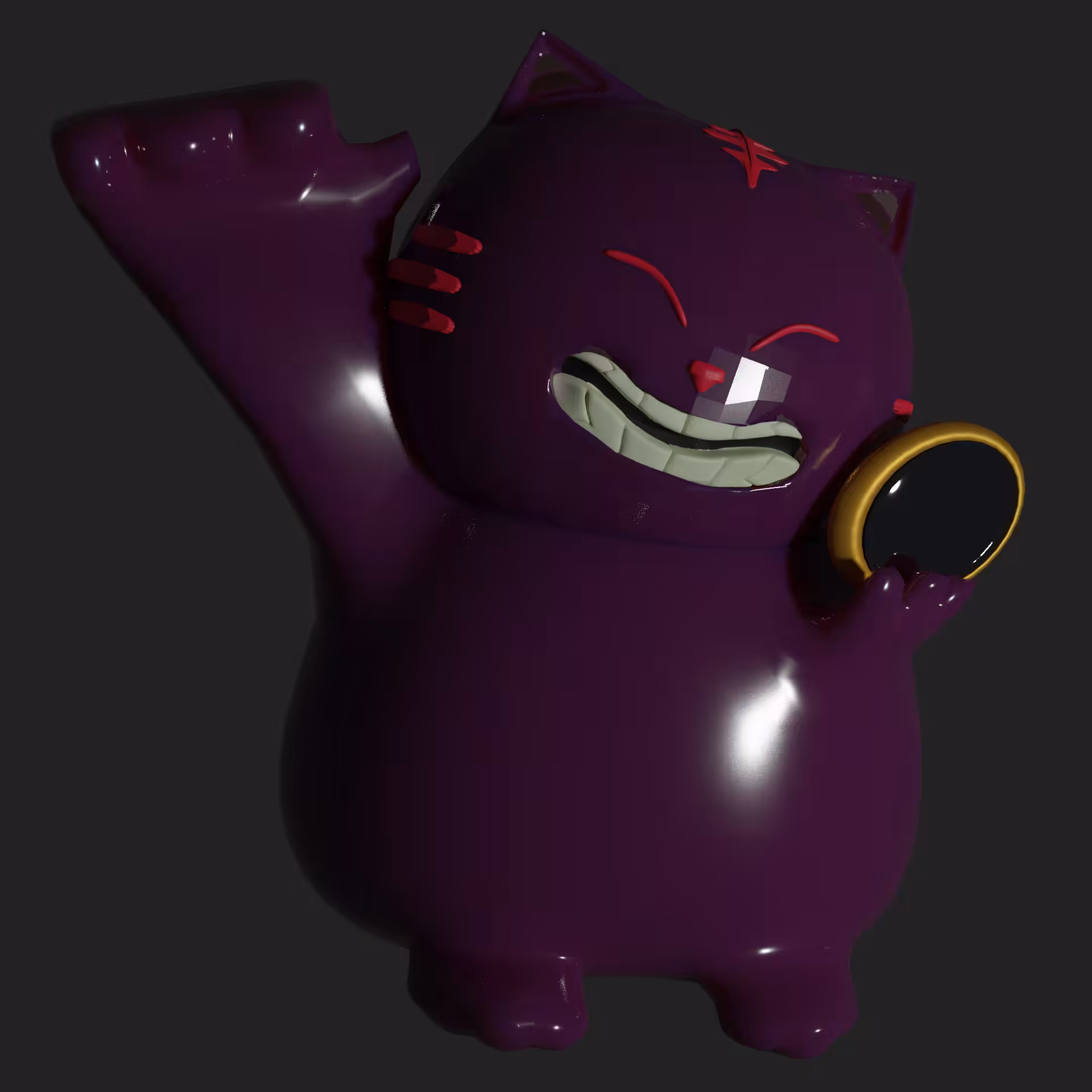 Lucky Grape Jazz Cat