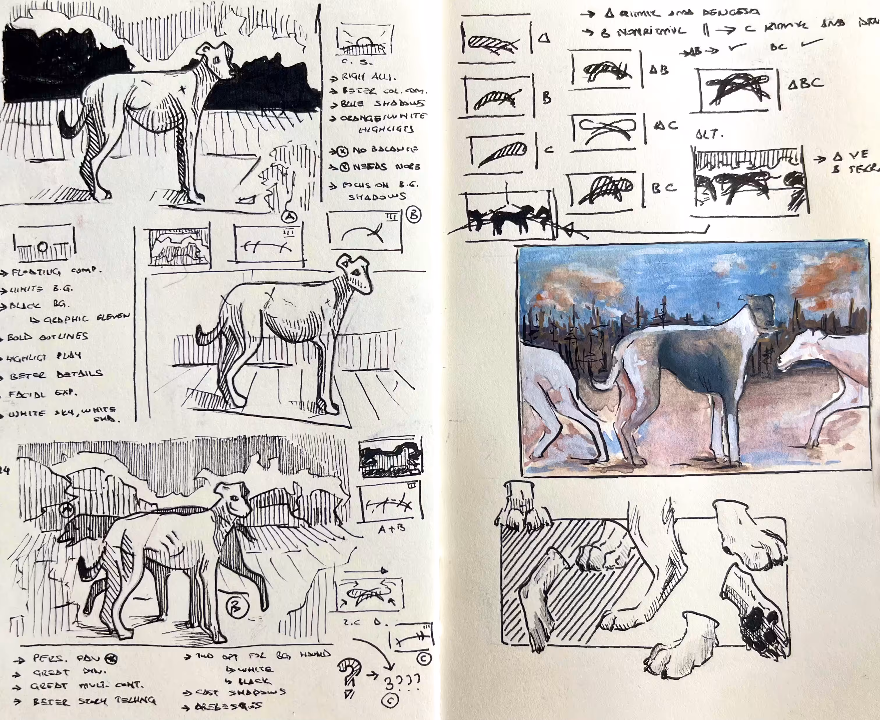 Composing Hounds: A Form & Balance Study