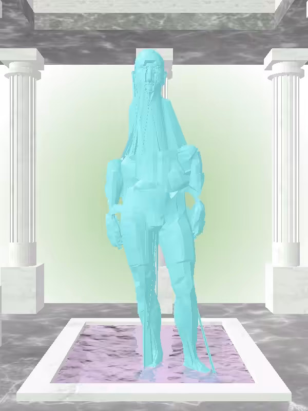 HeavenComputer: The Fragmented Excited Minty Green Man #1186