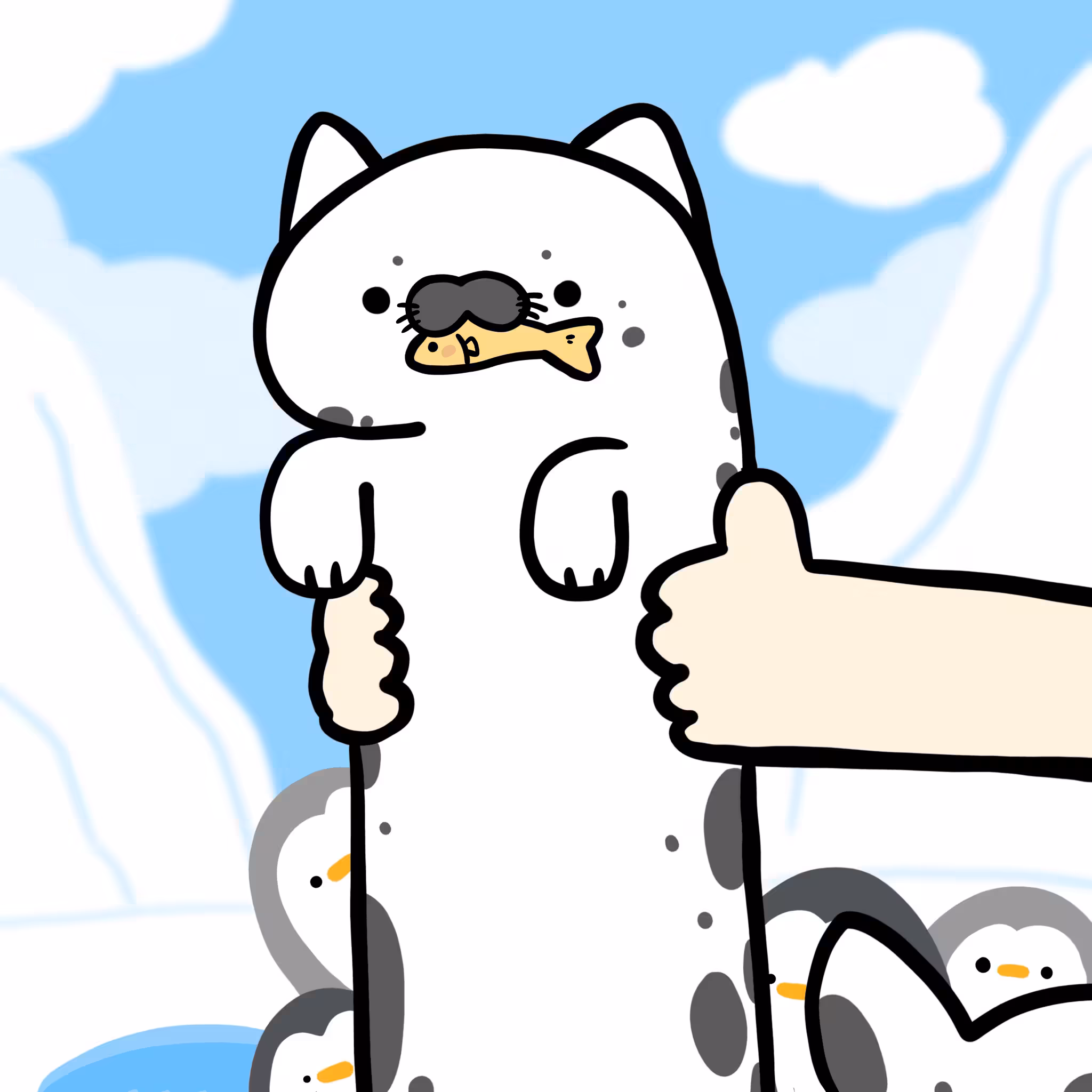 Long Long seal Cat #0150