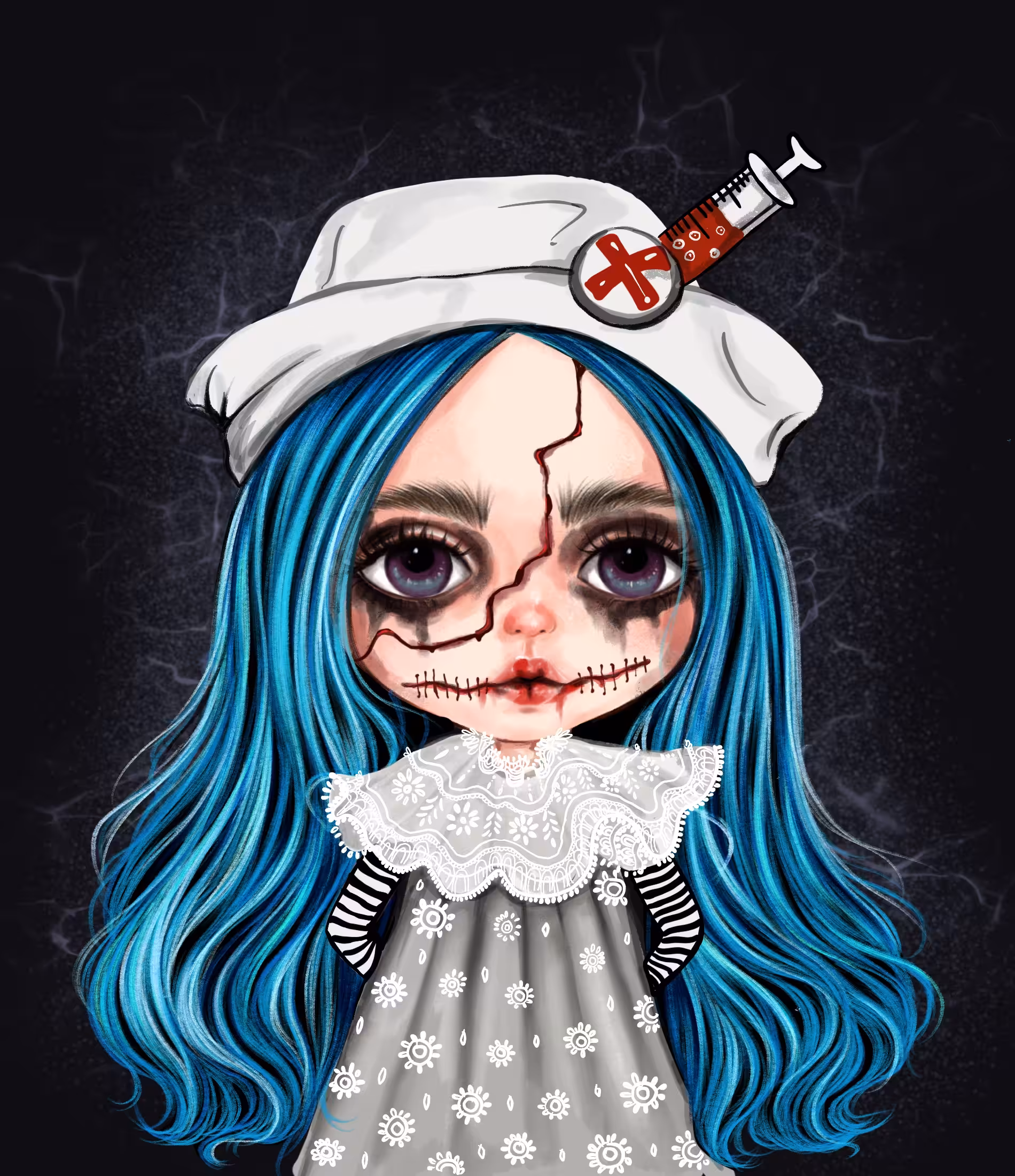 Little witch makeup: Little witch #04