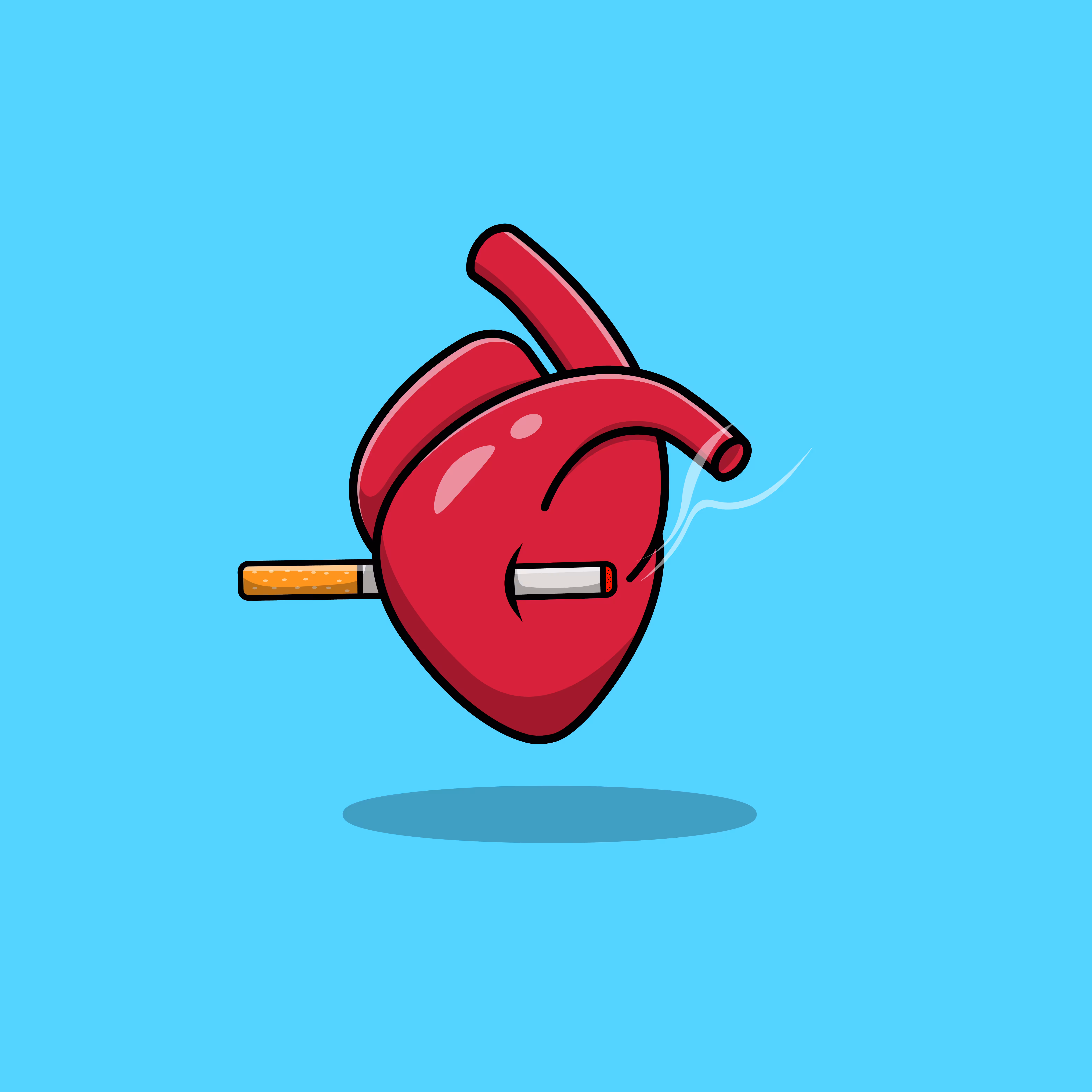 Cigarette Stab Heart