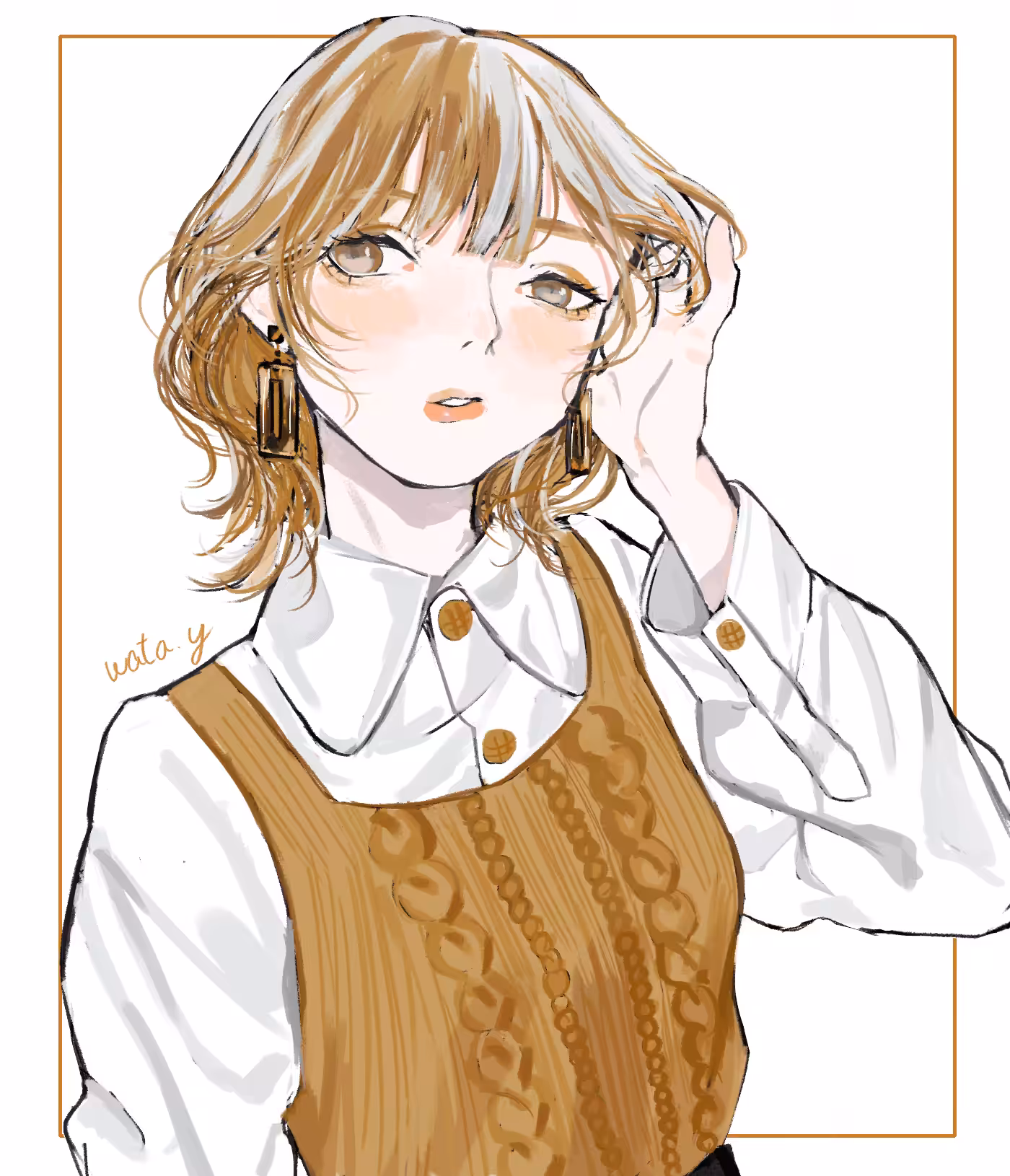 Wolf cut girl #2