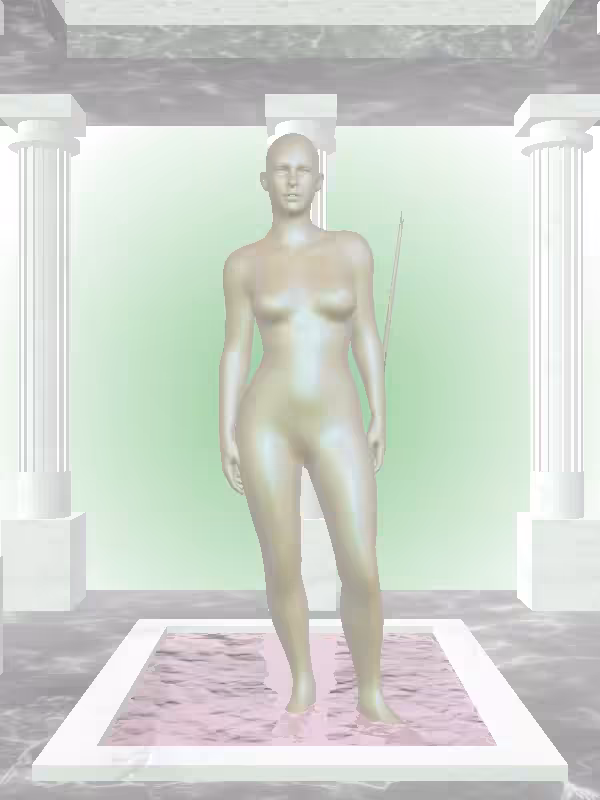 HeavenComputer: The Excited Olive Rust Woman #3499