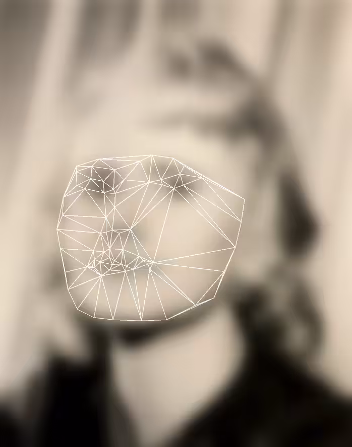 142 Generative Drawings on a Found Portrait
