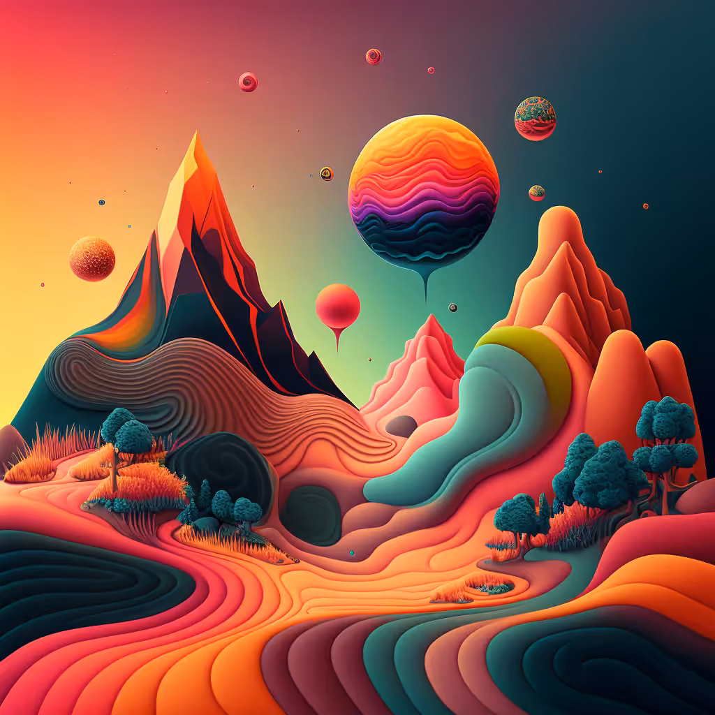 Psychedelic Landscape #81