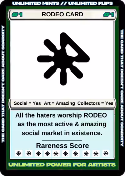 RODEO CARD