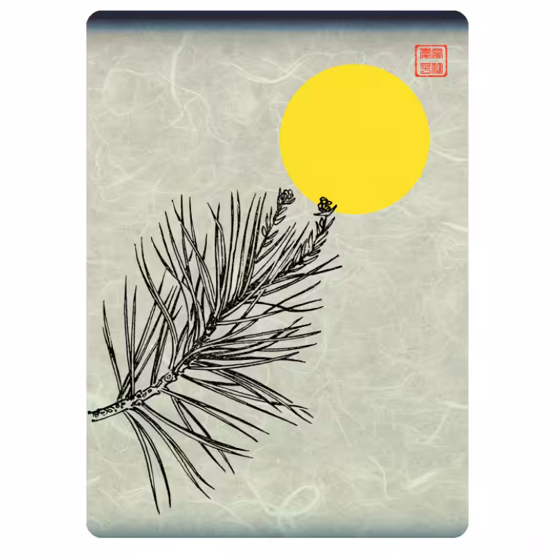 Zen flower card #30