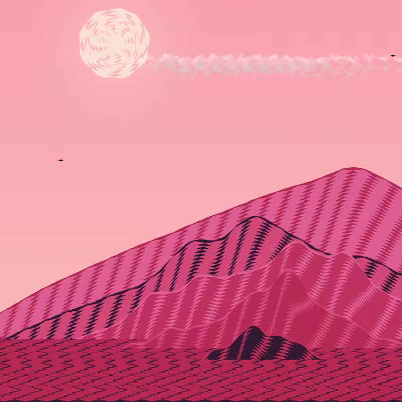 Painted Mountain Sunset #122