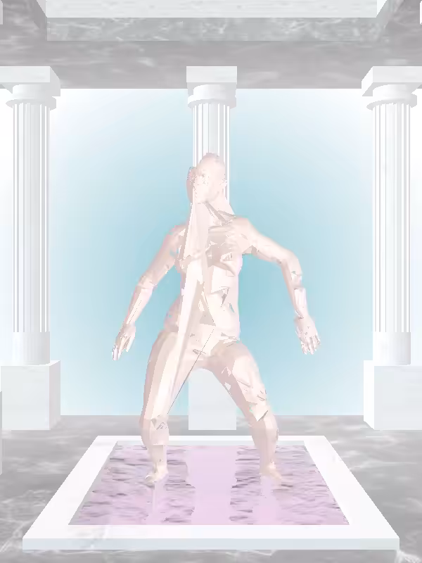 HeavenComputer: The Fragmented Dancing Peach Halo Woman #3790