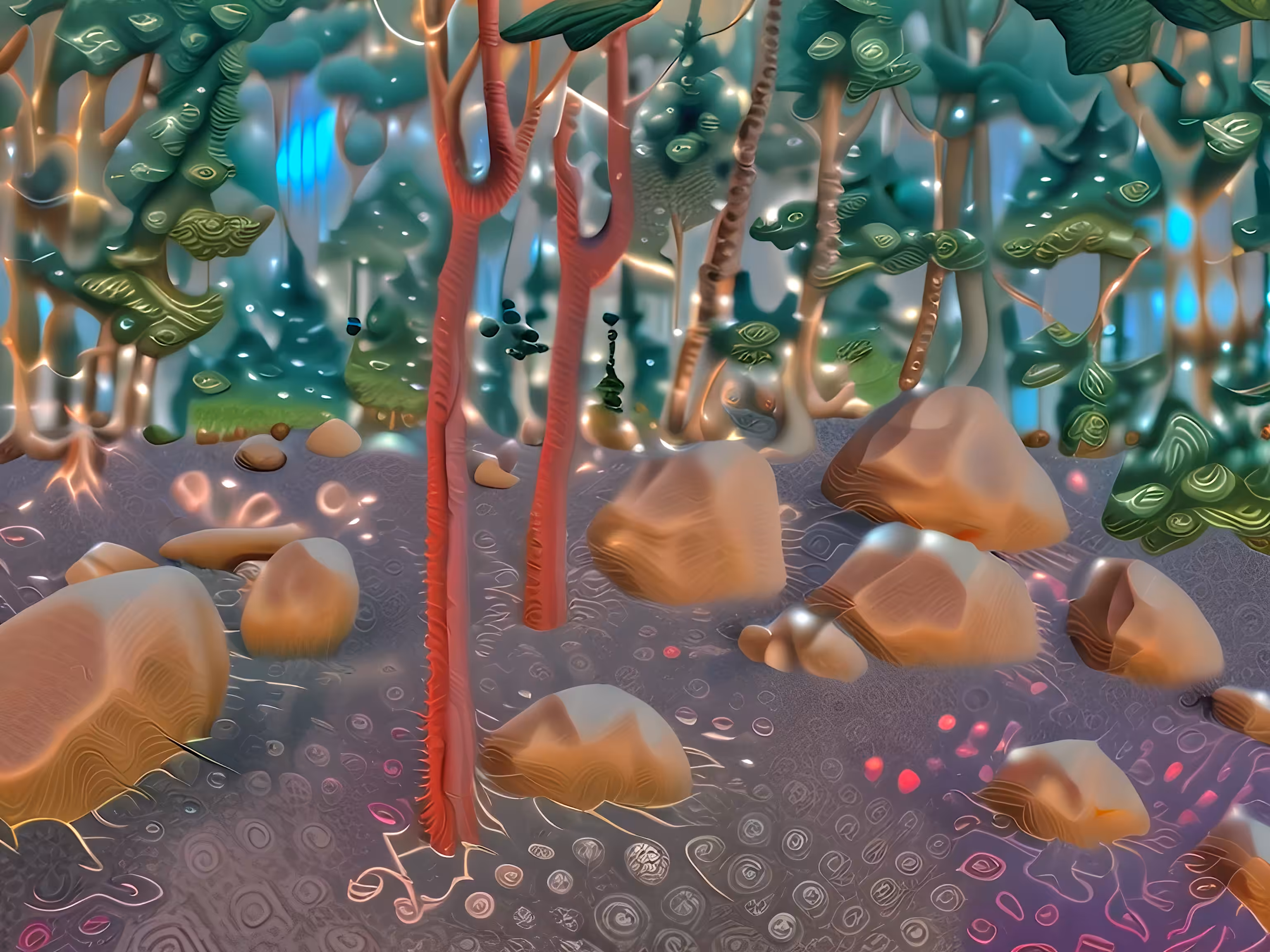 Rocks in the Forest