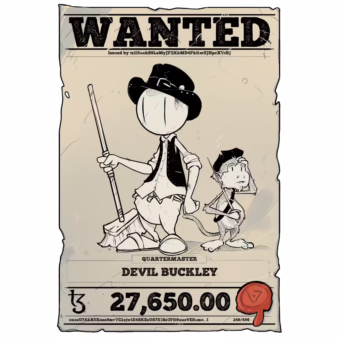 DEVIL BUCKLEY | TEZOS PIRATE 249/666