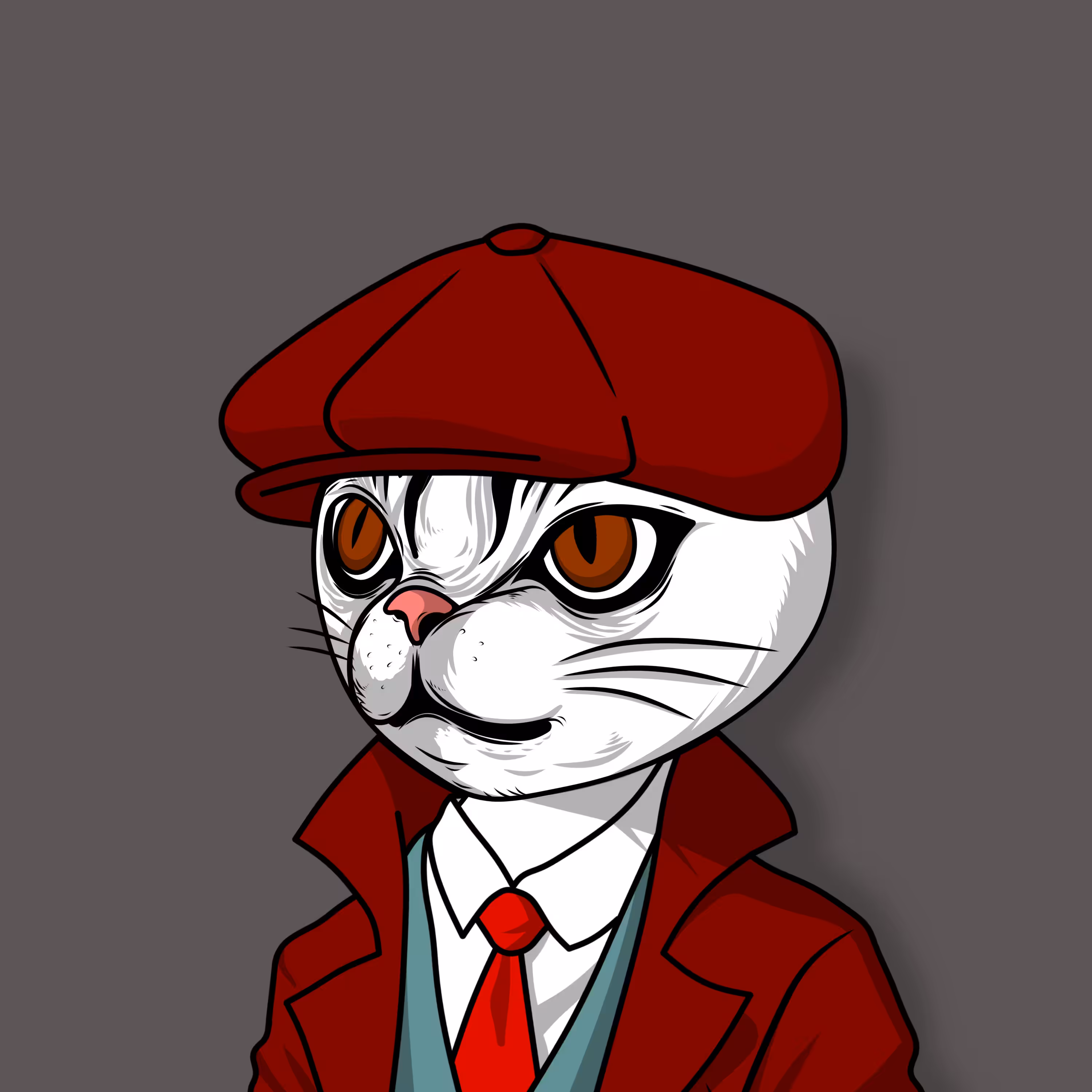 SANGAN NEKO: Sangan Neko Dressed as a Journalist 