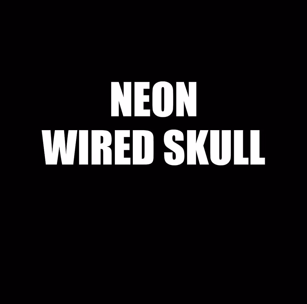 Neon Thanatos: NEON WIRED SKULL